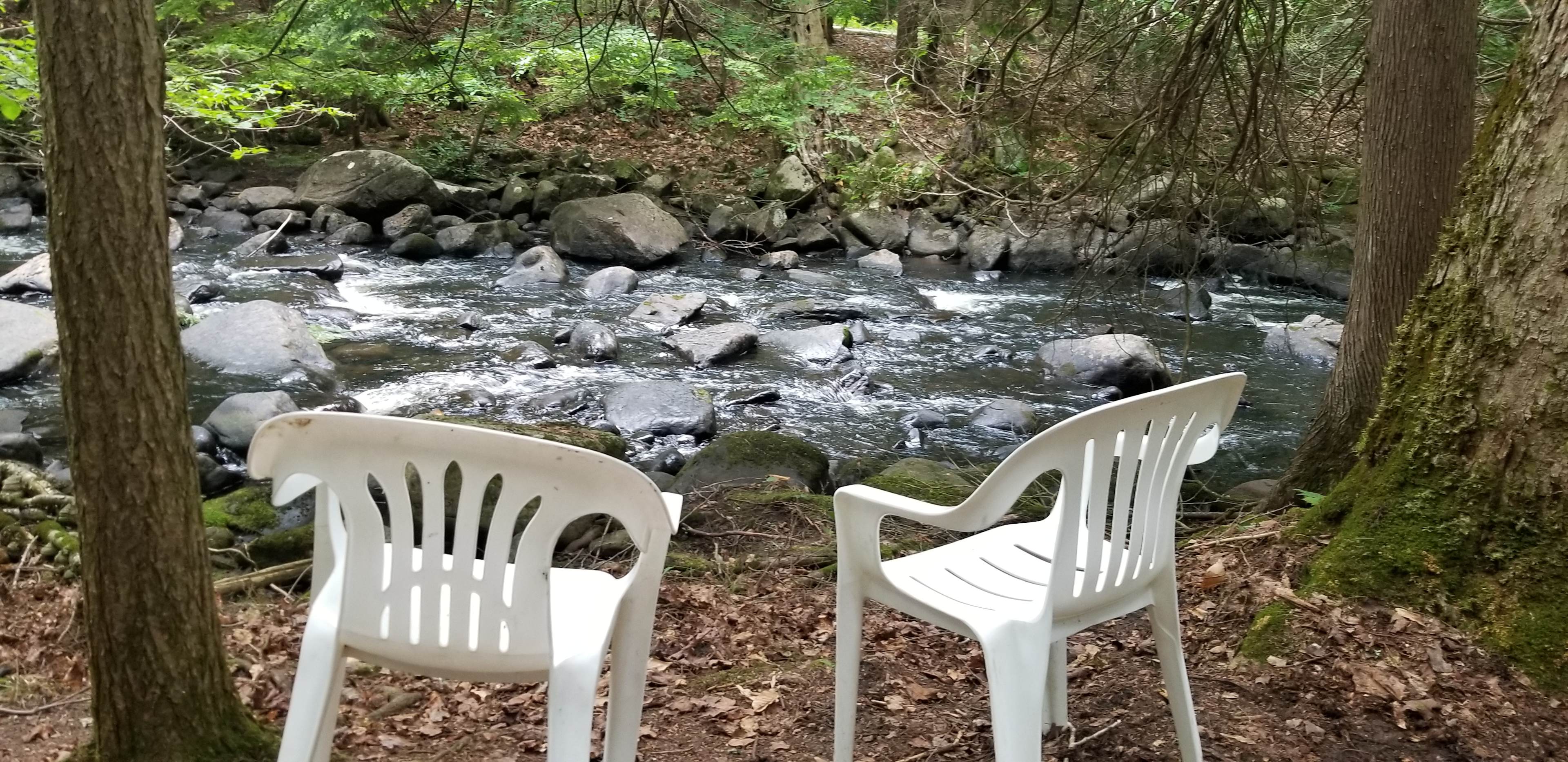 Campsite right on creek