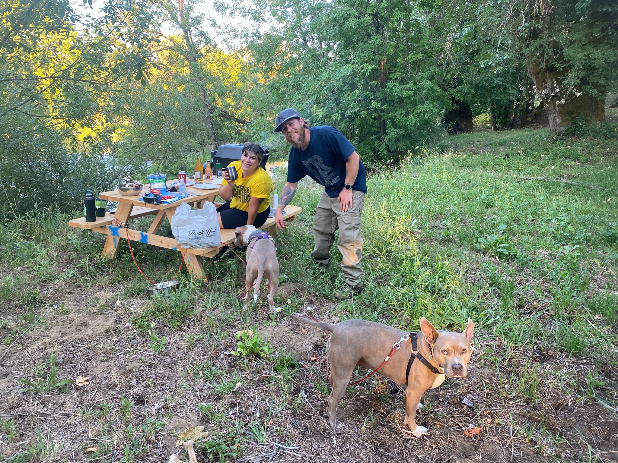 July 2021 Hip Campers and their companions enjoying the Island!