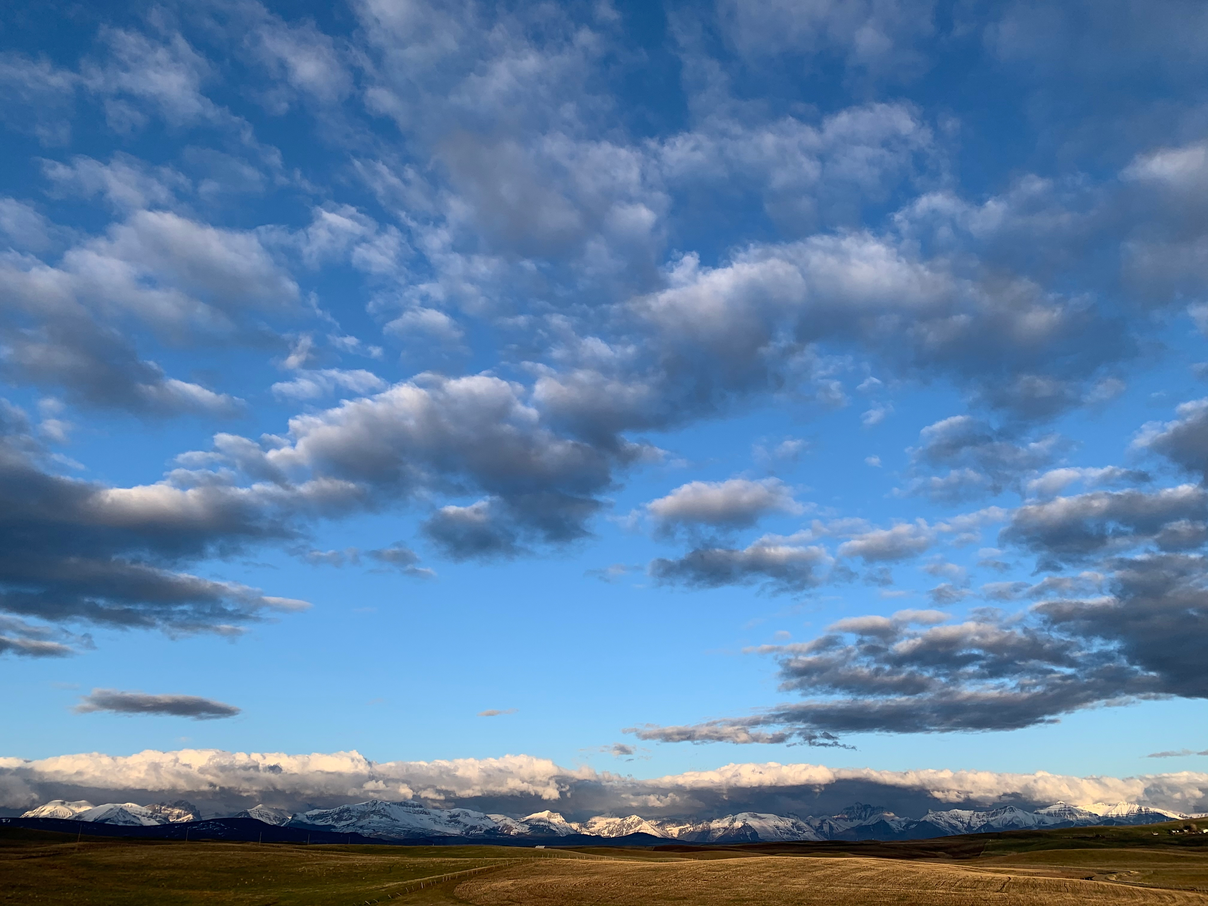 View of the mountains from the site.