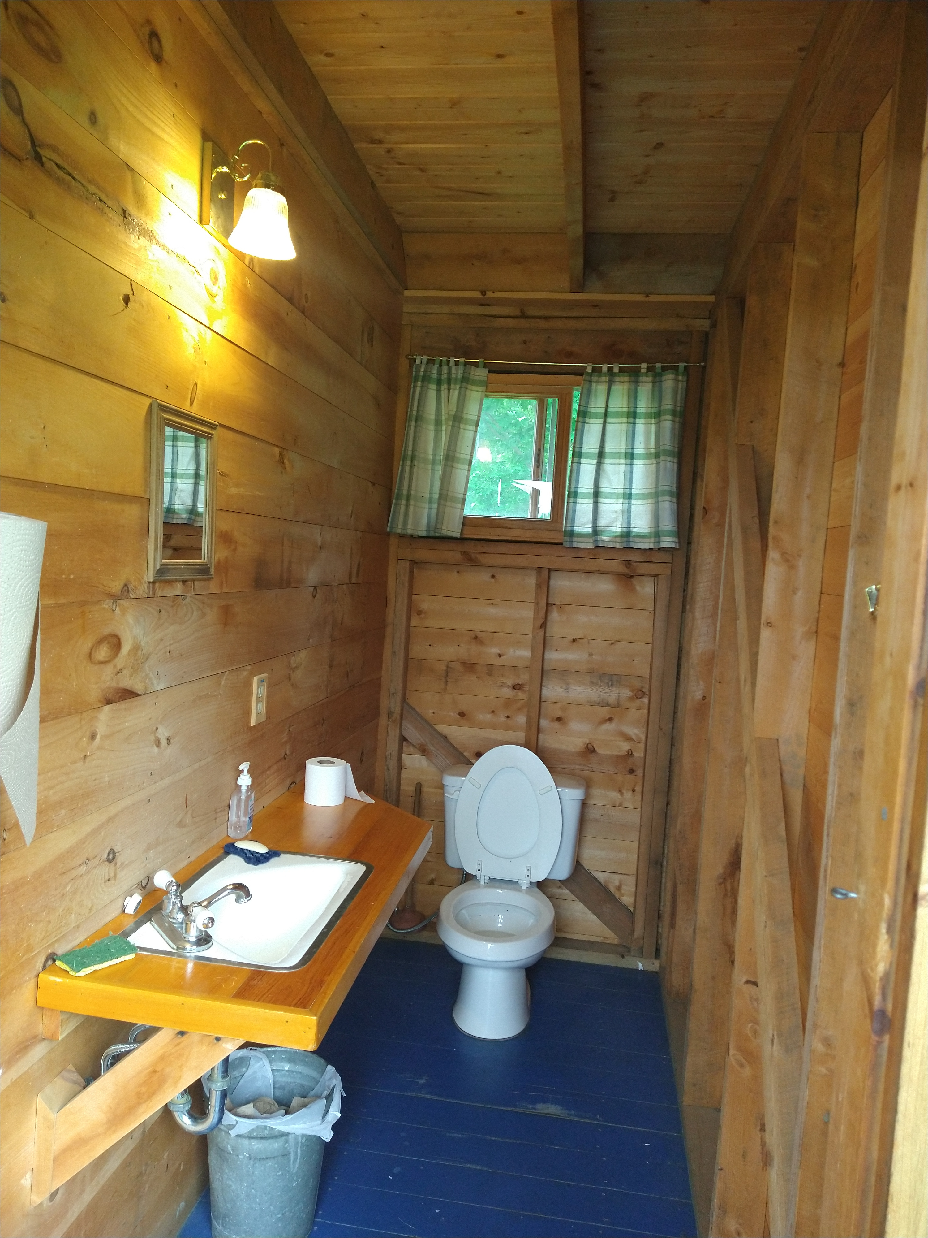 The bathroom! The shower was in a room next door. 