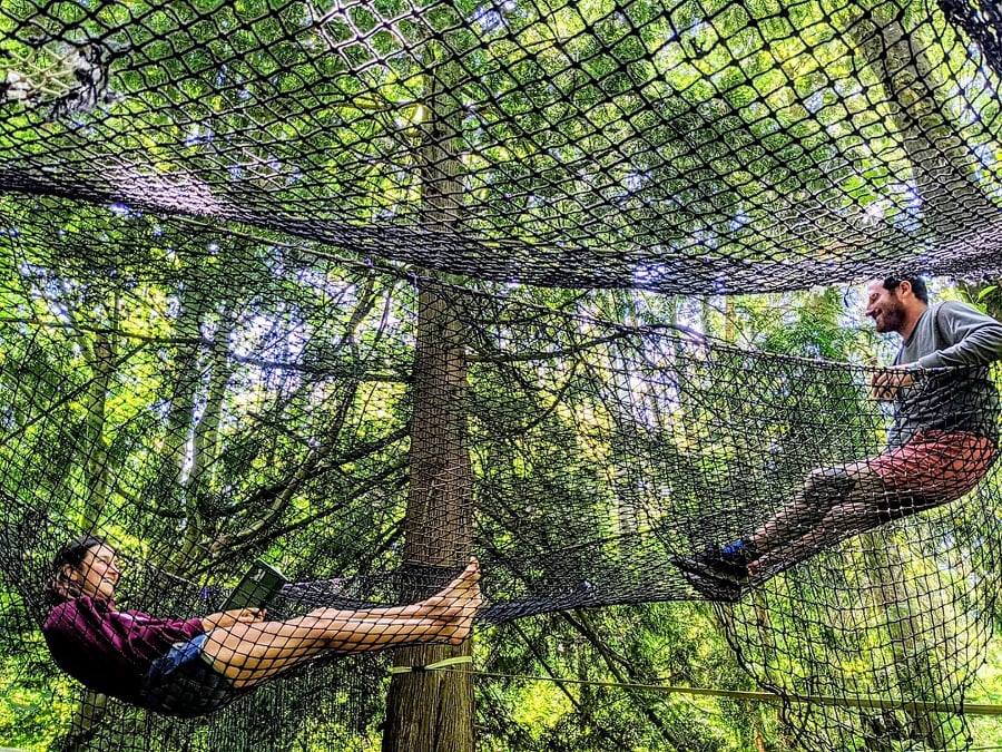Hammocks are nice, but there is more room for friends with nets! 