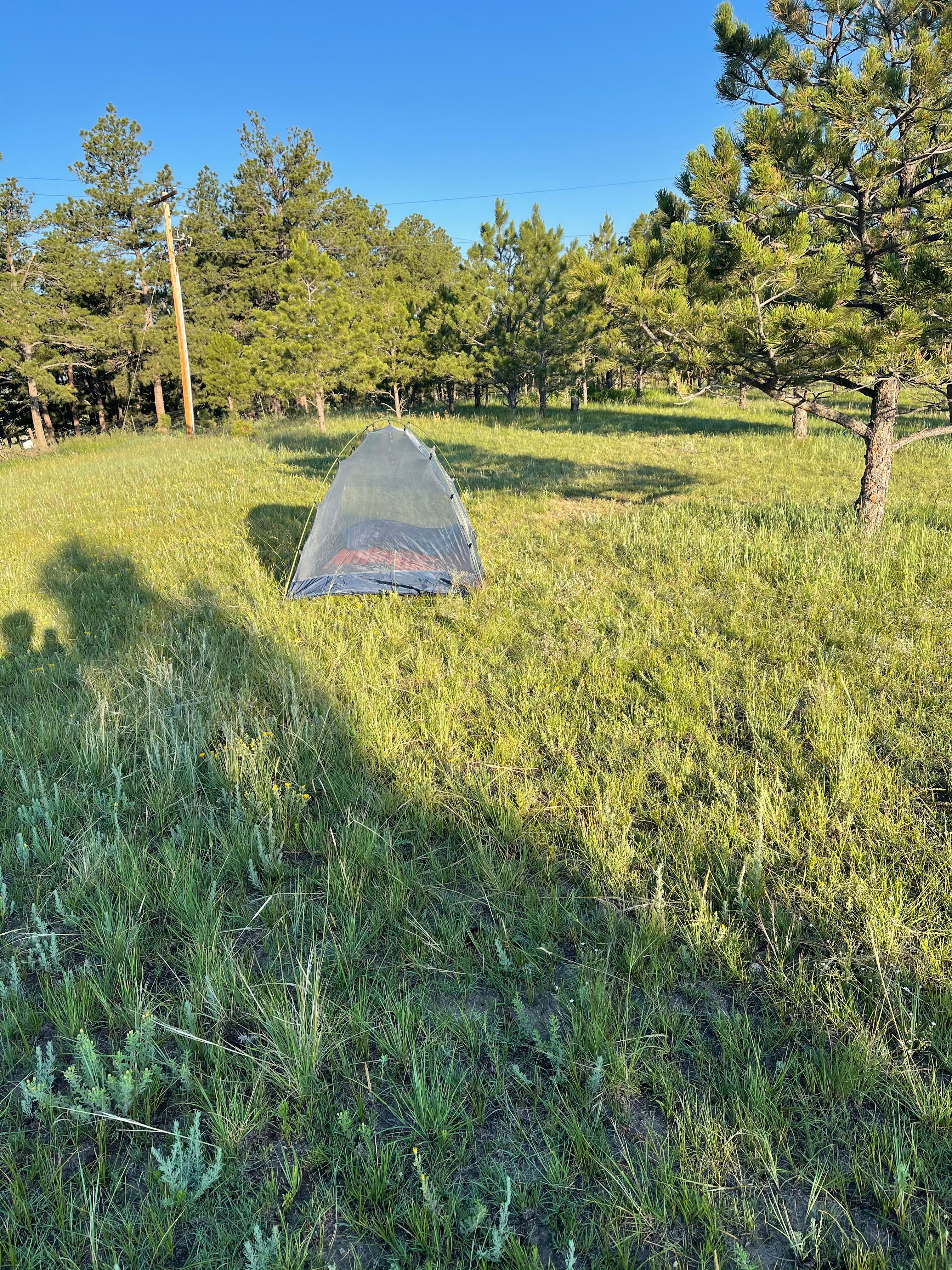 Our tent site 