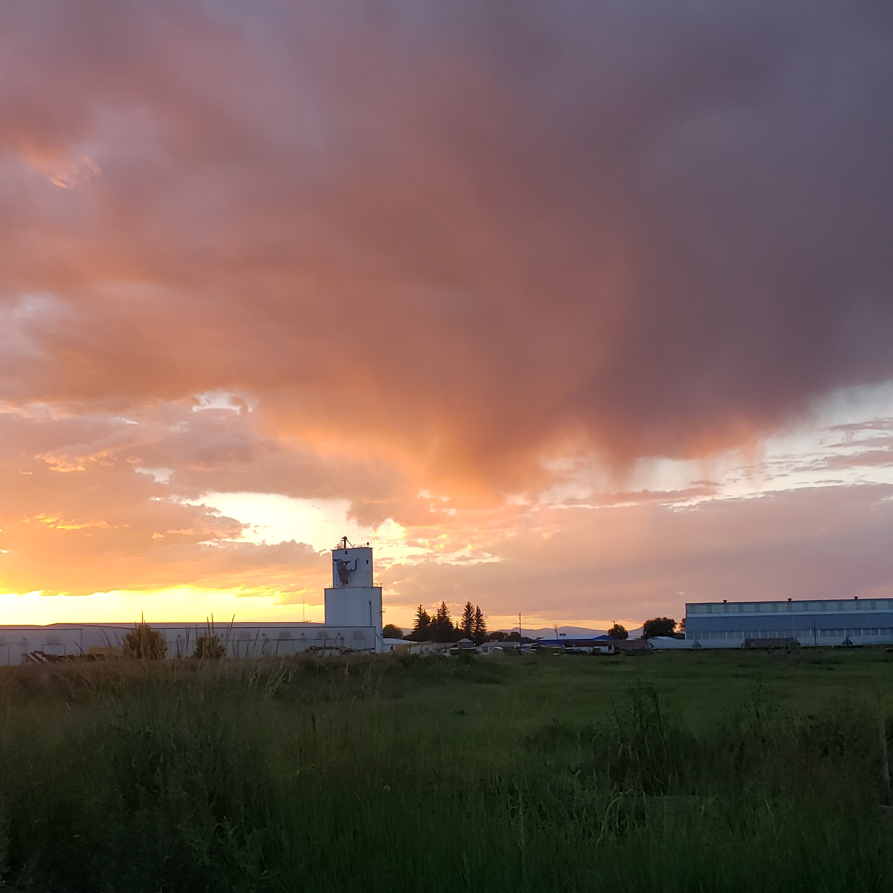 Sunset over Mountain King to our West.  No filters