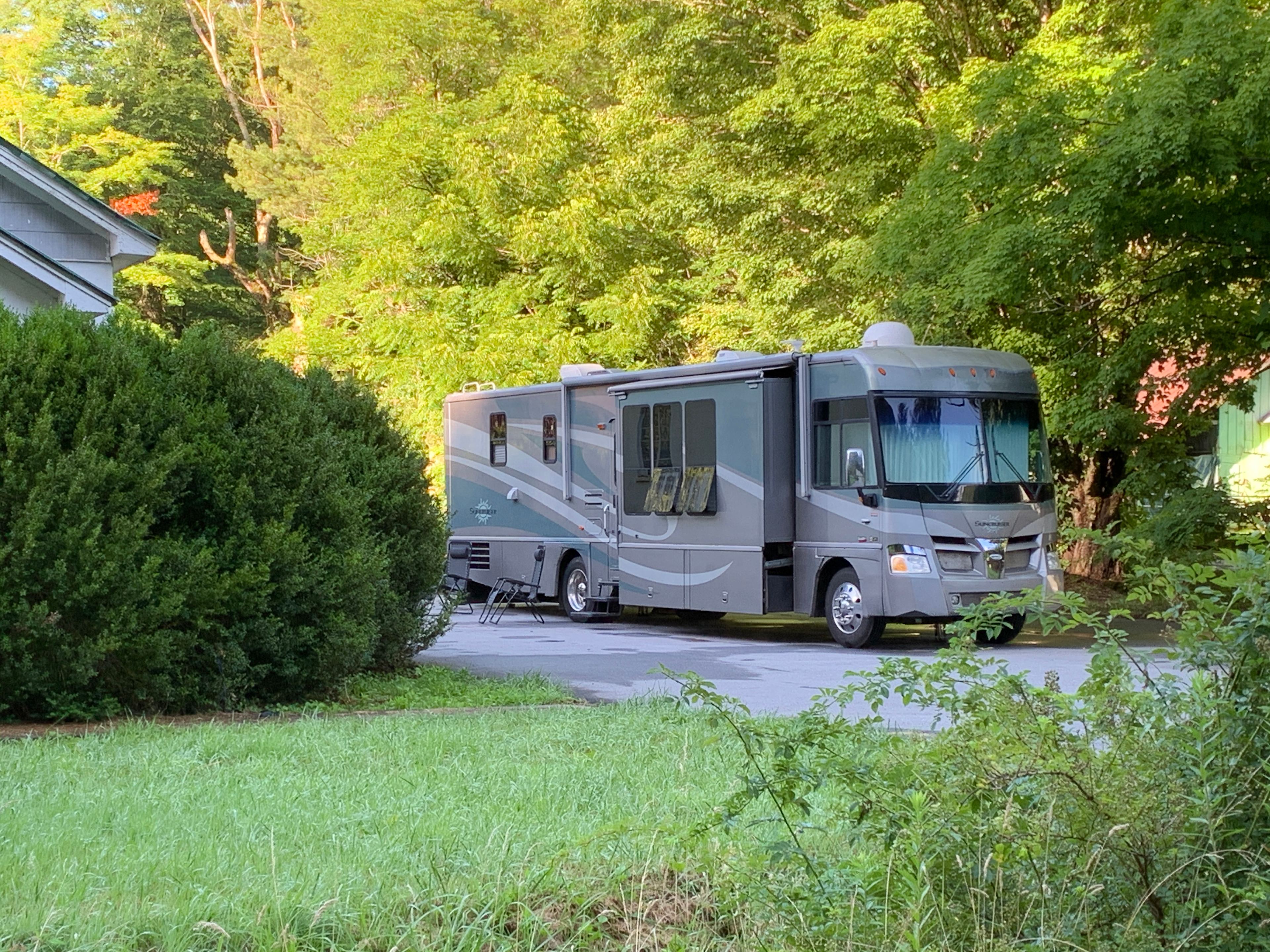 Private lot w/a babbling brook