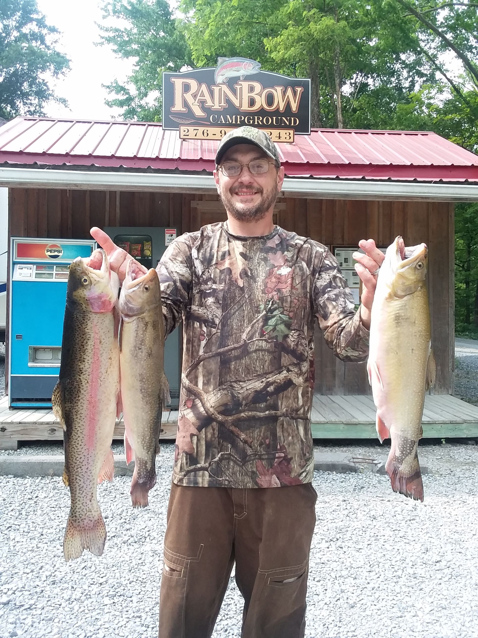 Trophy trout caught out of Big Tumbling Creek 