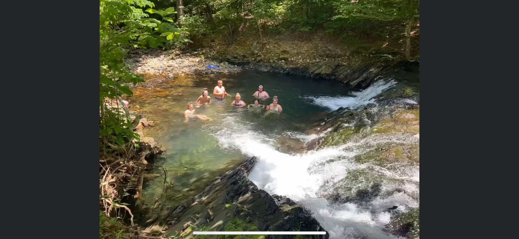 Private access to the Big Fork creek with waterfalls!