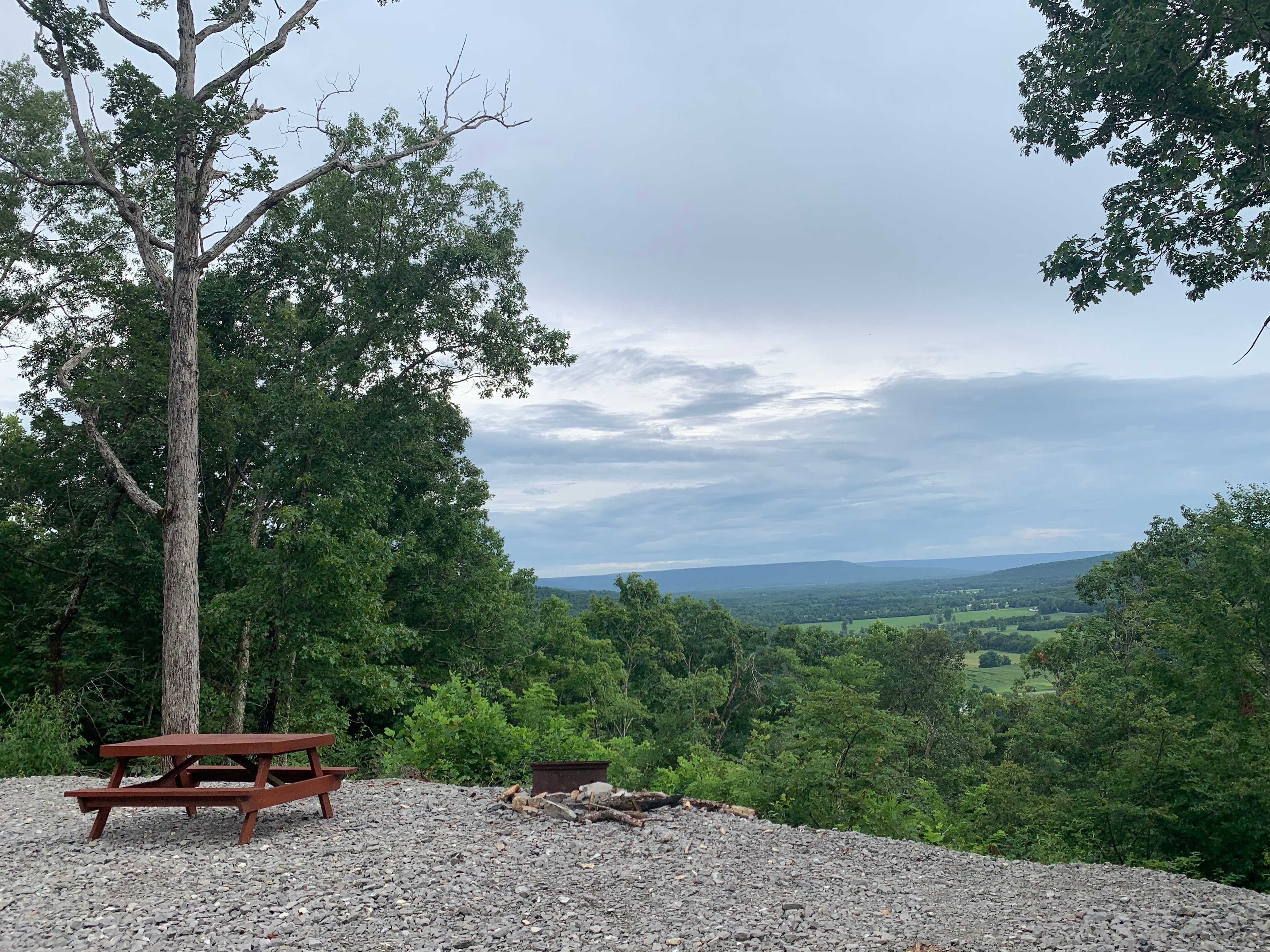 Up top for campers and where we ate