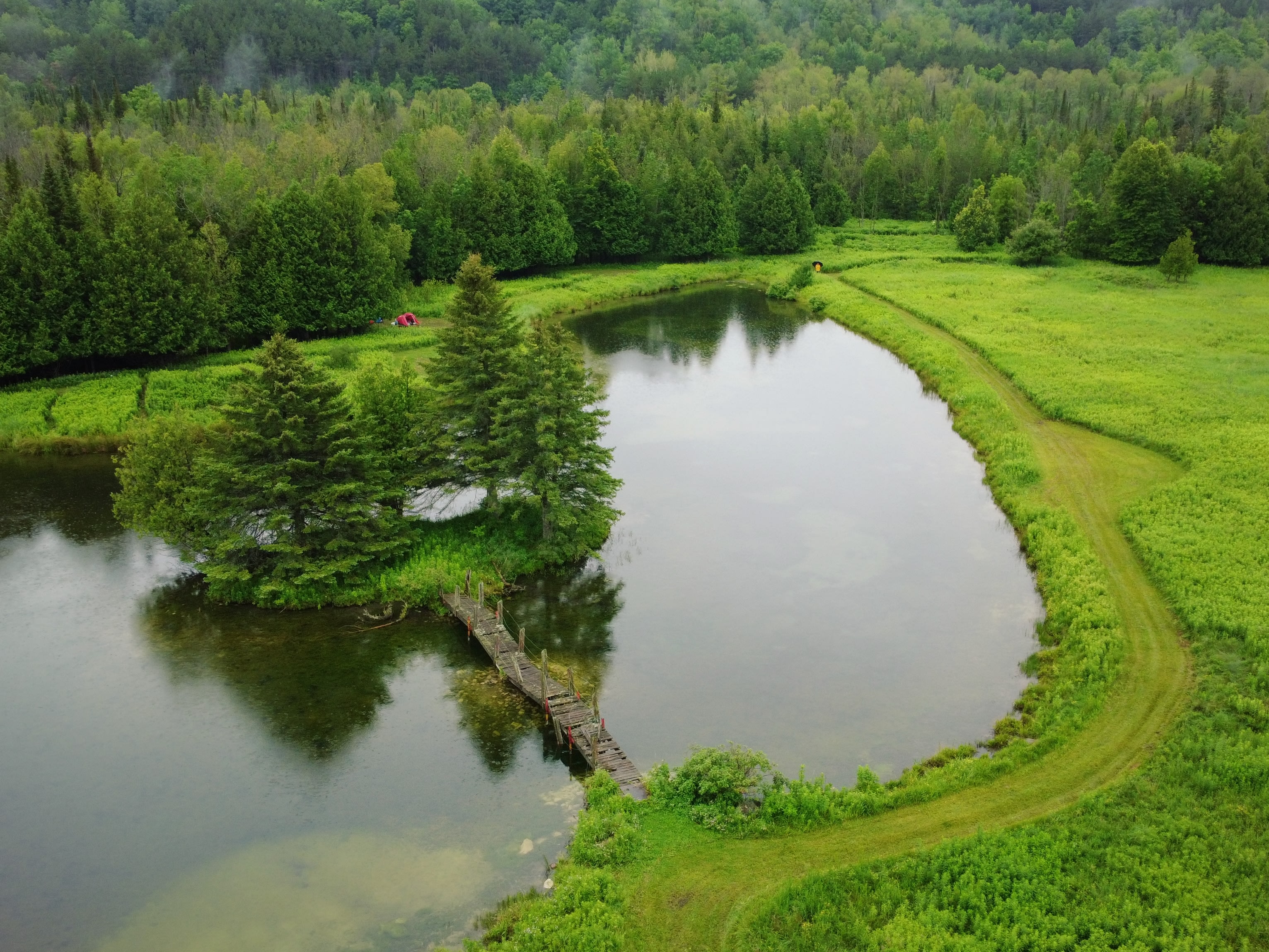 Ariel view of our slice of Paradise.