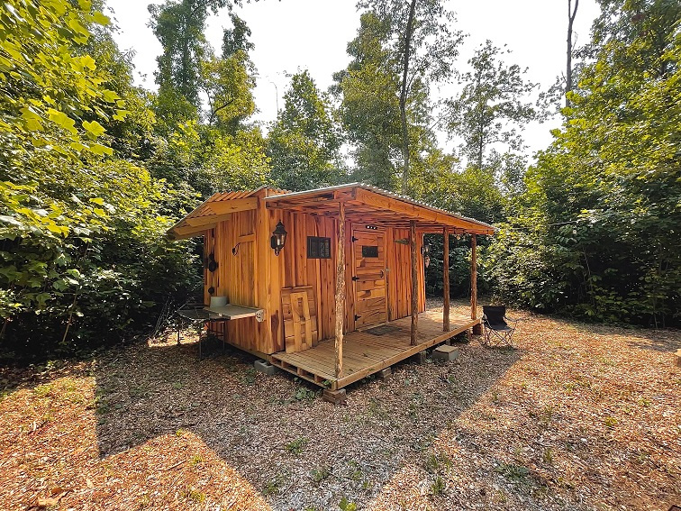 Hidden Cabin in the woods