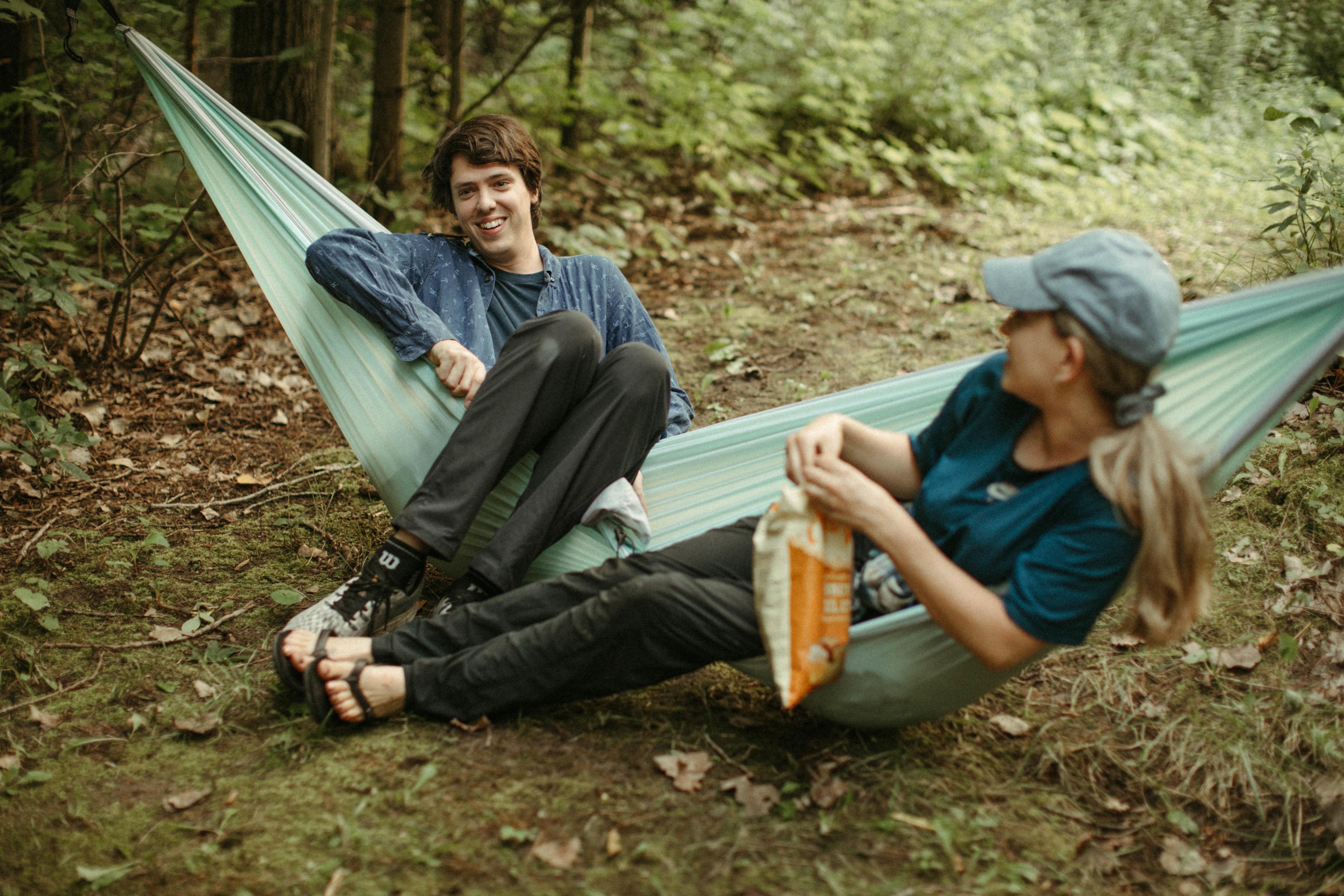 Not an ideal demonstration of hammock usage, but a great spot never the less....