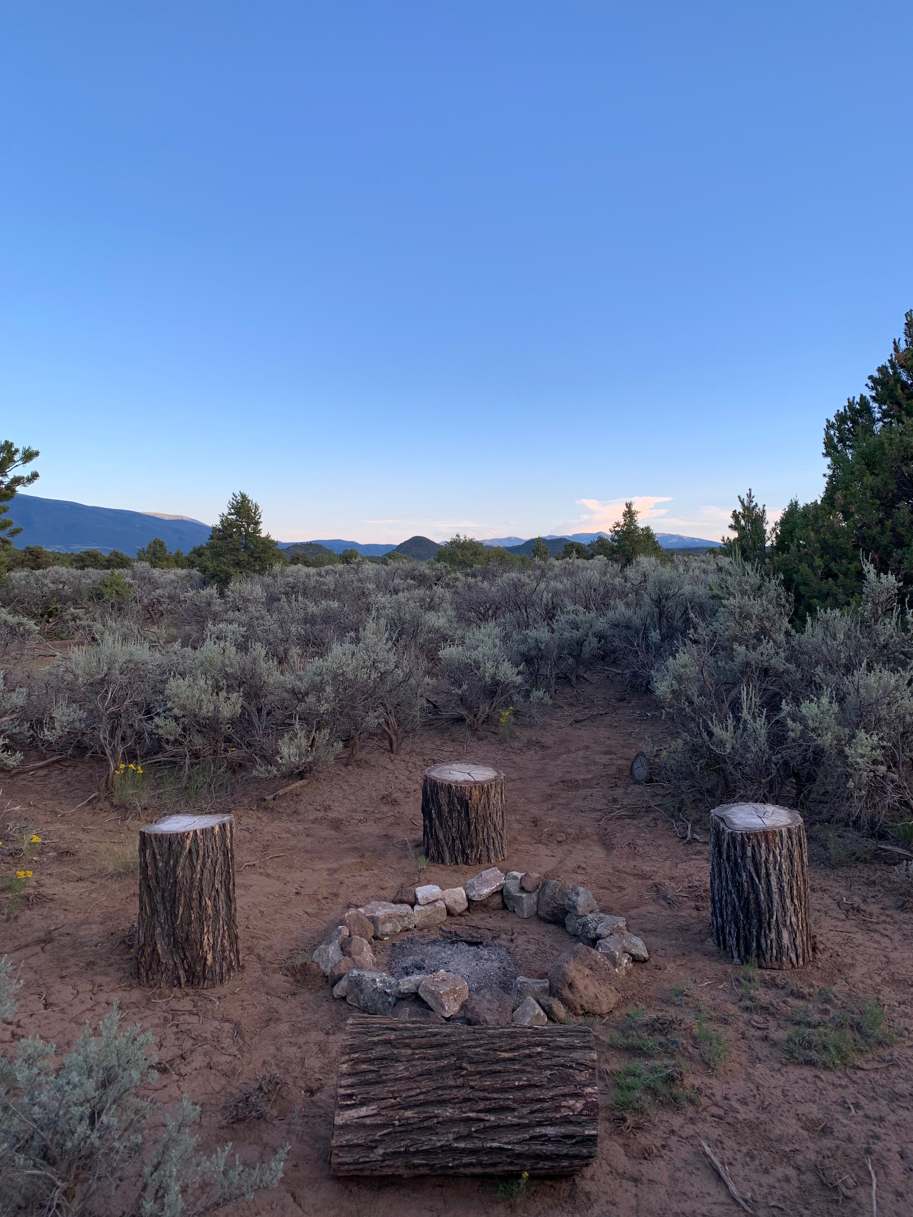 Campfires and mountain views - what more could you ask for?
