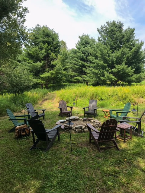 The Fire Pit (wood provided) - where friends and marshmallows get toasted. 