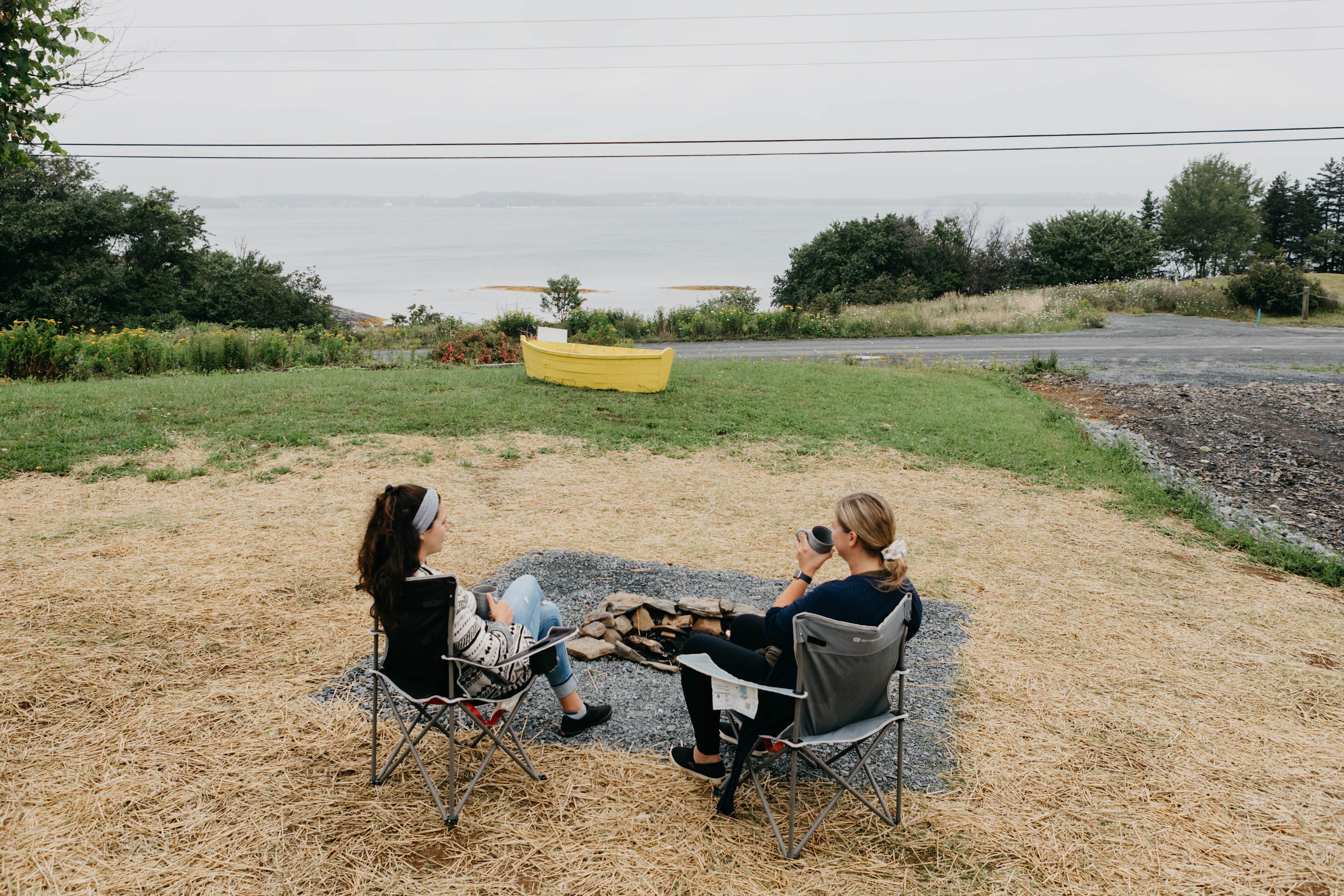Perfect for morning coffee and an evening bonfire