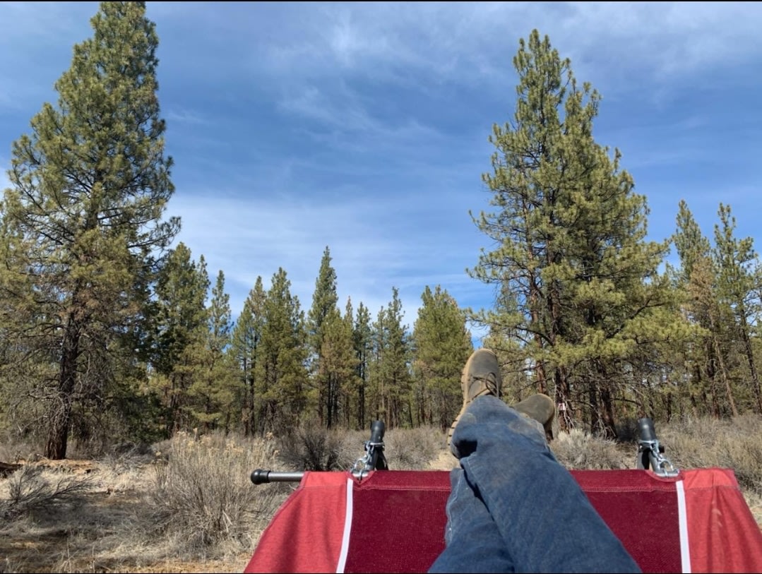 You'll find eagles, rabbits and other small game around while relaxing.