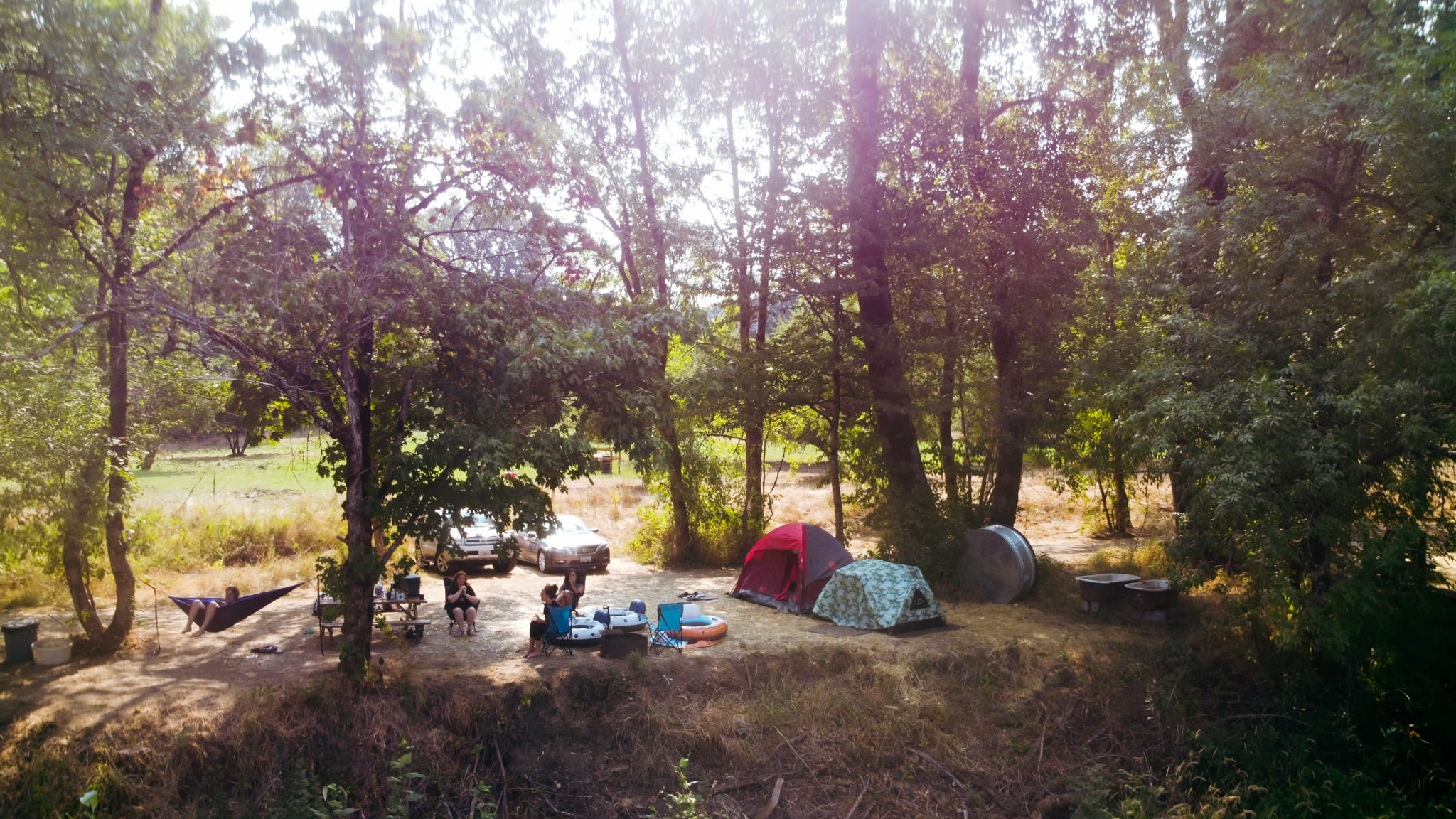 Campsite #2, which faces the water. 