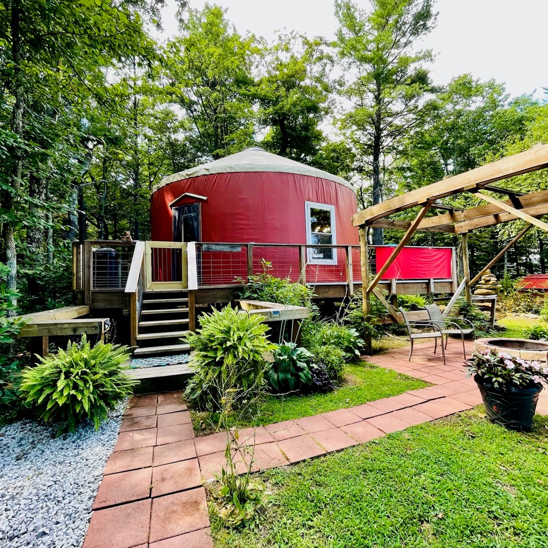 summer time at the yurt