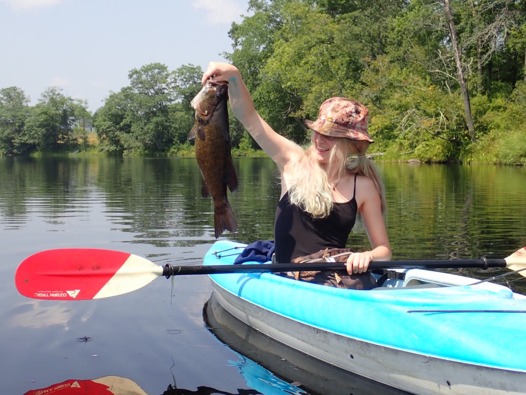 I caught the biggest fish of the trip! 5lber in Sabasticook River 