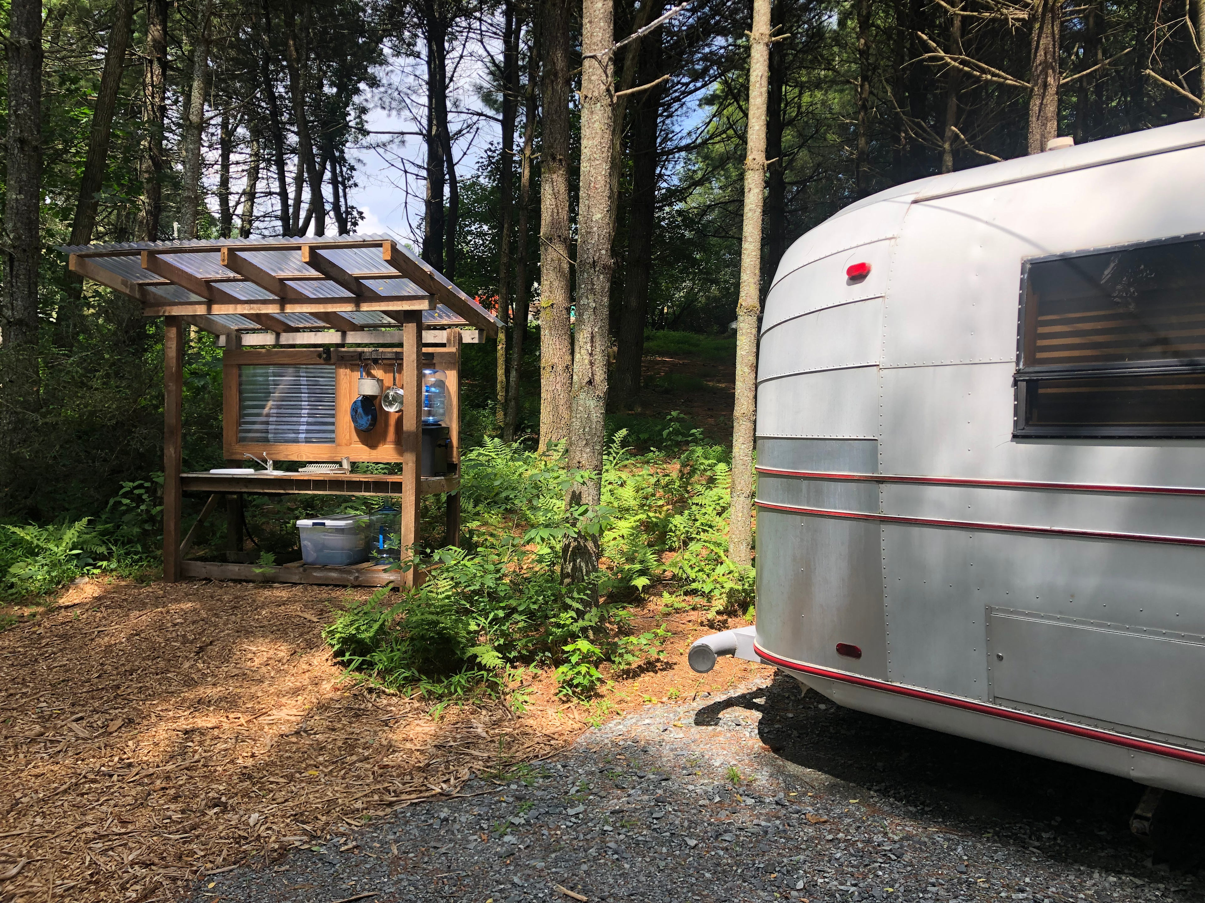 Outdoor camp kitchen
