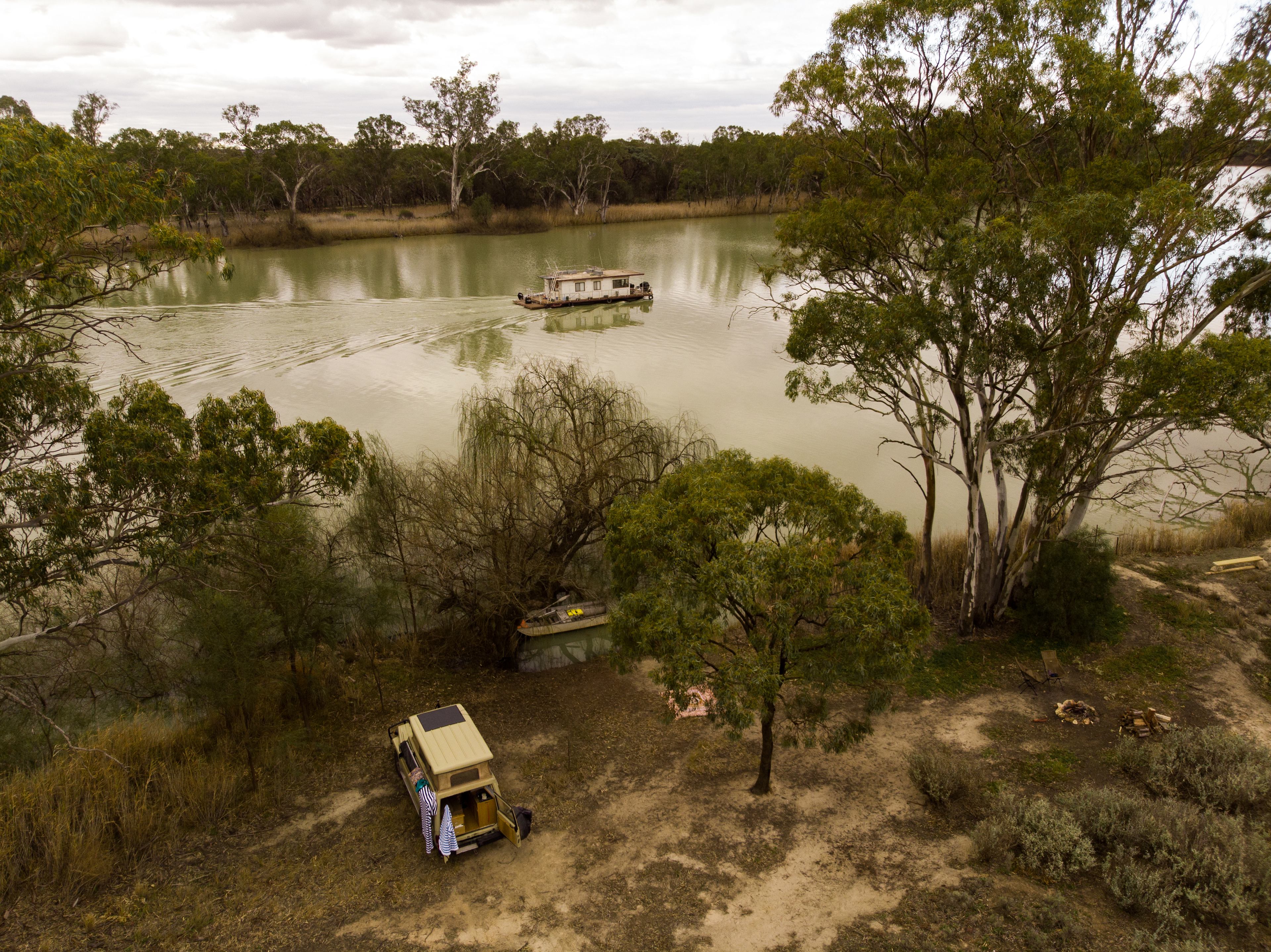 Secluded exclusive river campsite