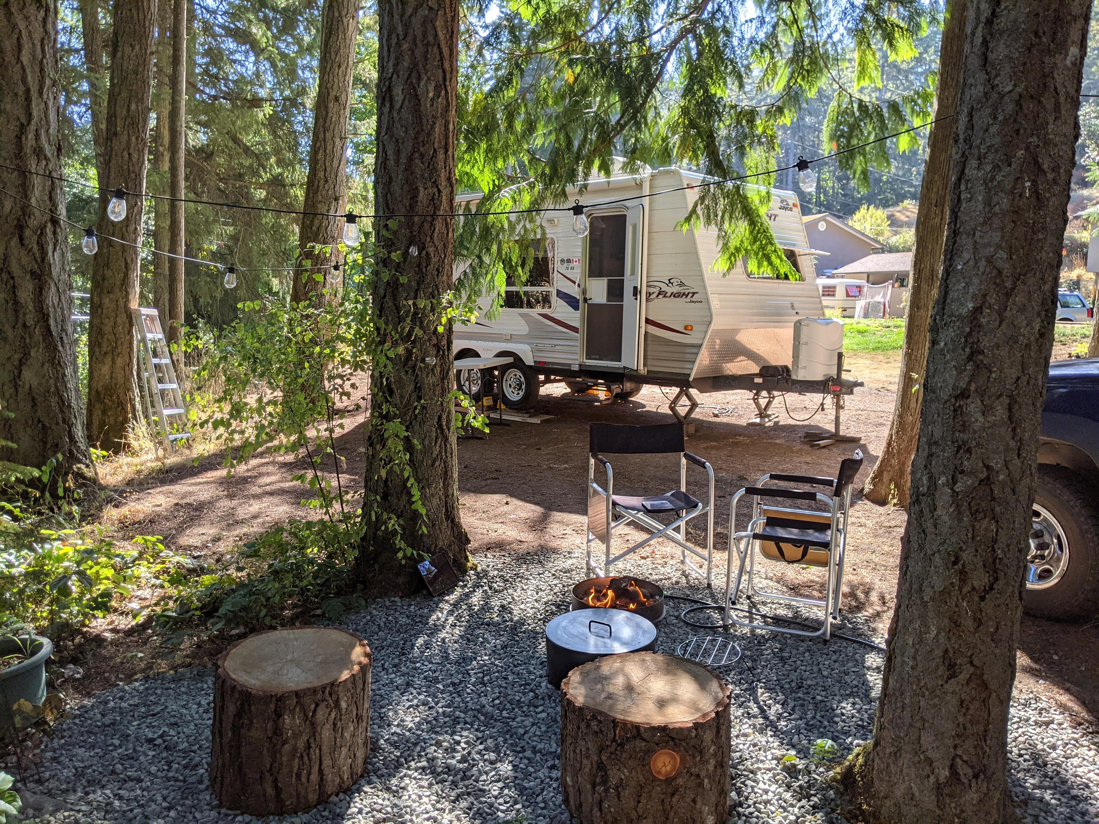 Nice spot to set up fire pit!!
