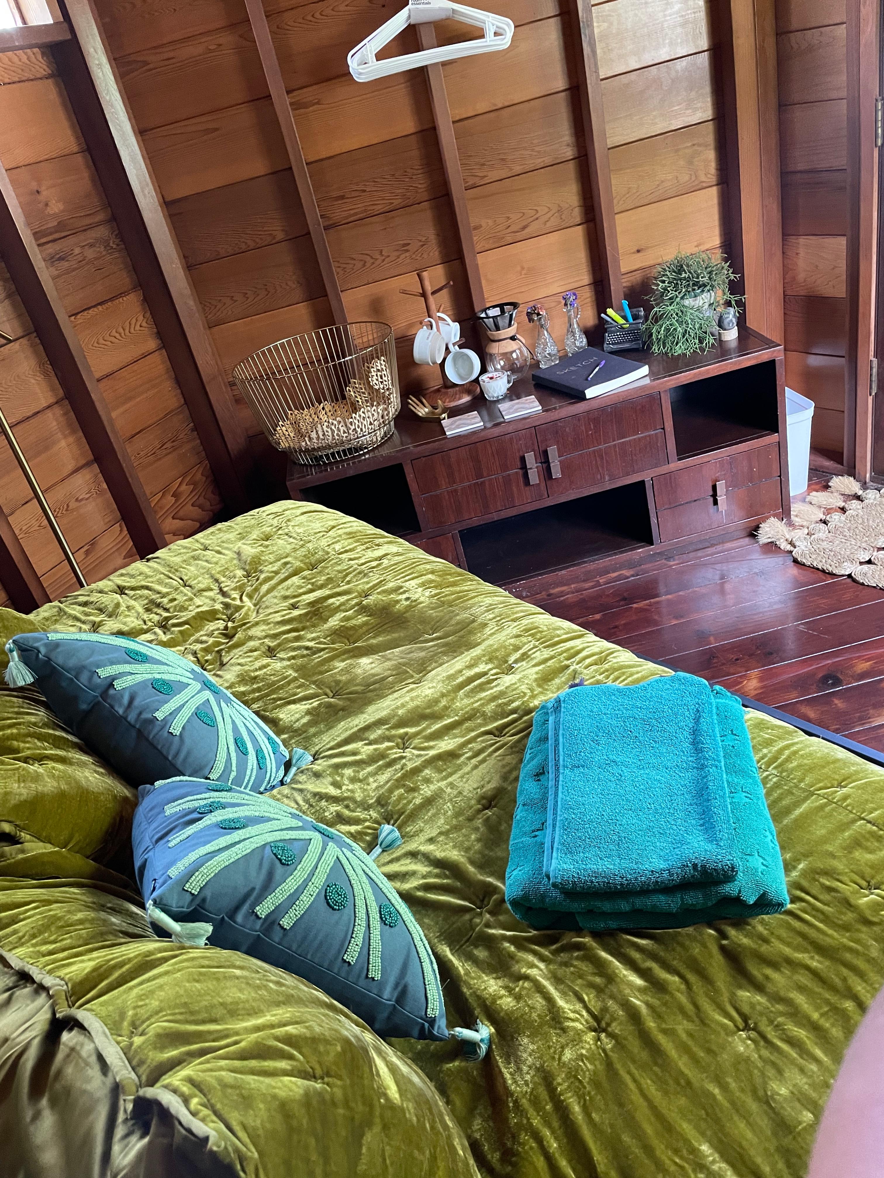 Stay cozy and enjoy a restful night as you get sung to sleep by coquis and wake up to birds.