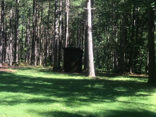 This is the outdoor bathhouse. . The outside shower is available but the hot water is unavailable at this time.