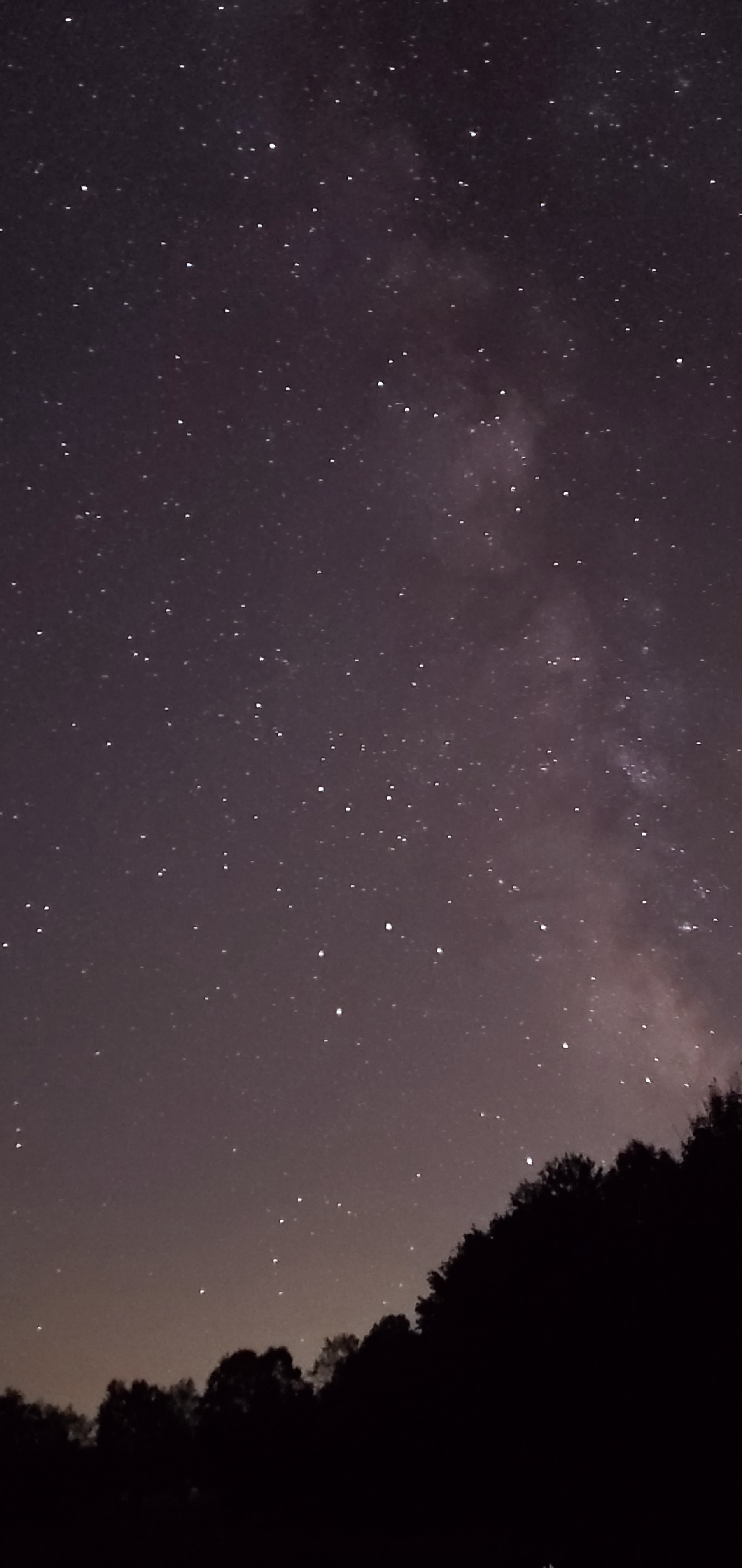 The Milky Way taken with my phone camera, just Samsung S10 using pro settings and one 15 second exposure. 