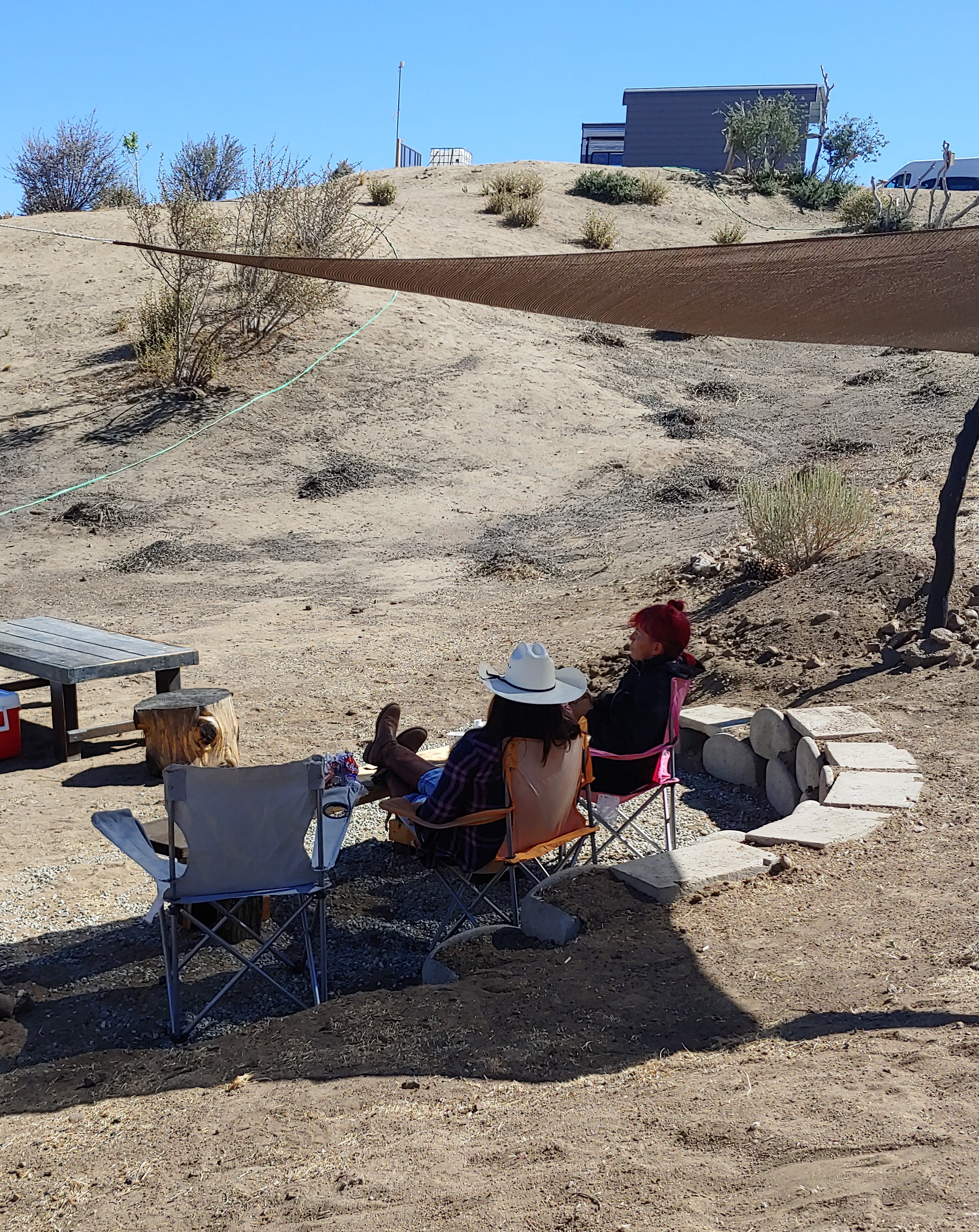 Enjoying a beautiful summer day