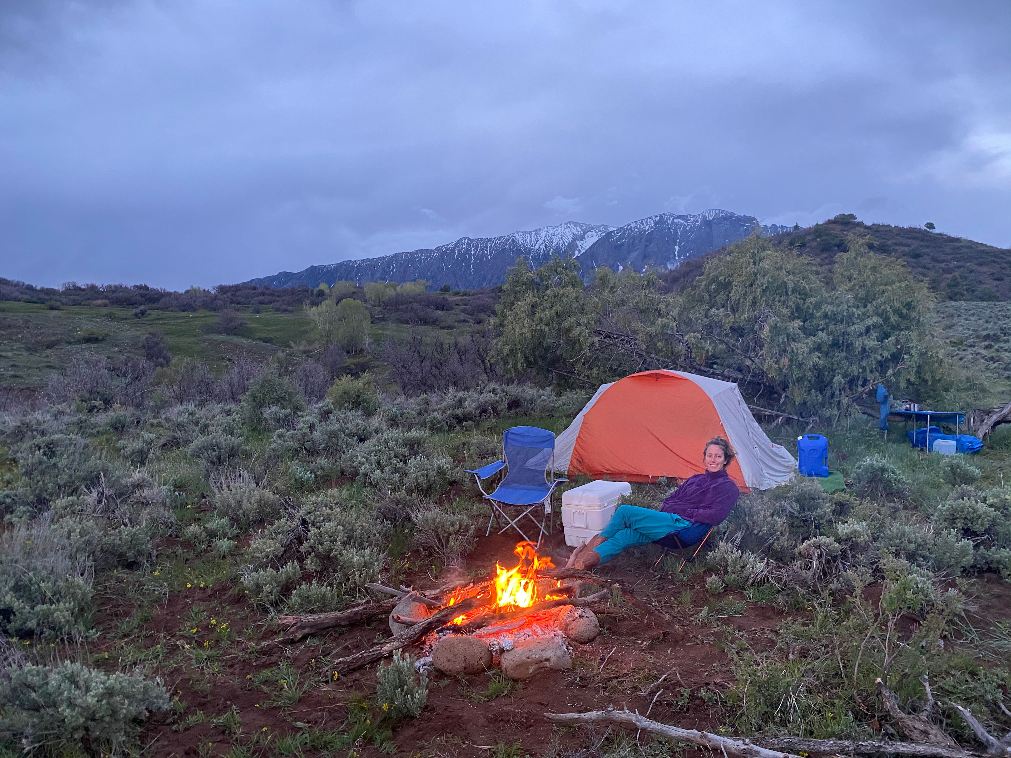 One optional camp spot if you are up for a small hike. Beautiful views of the ragged. 