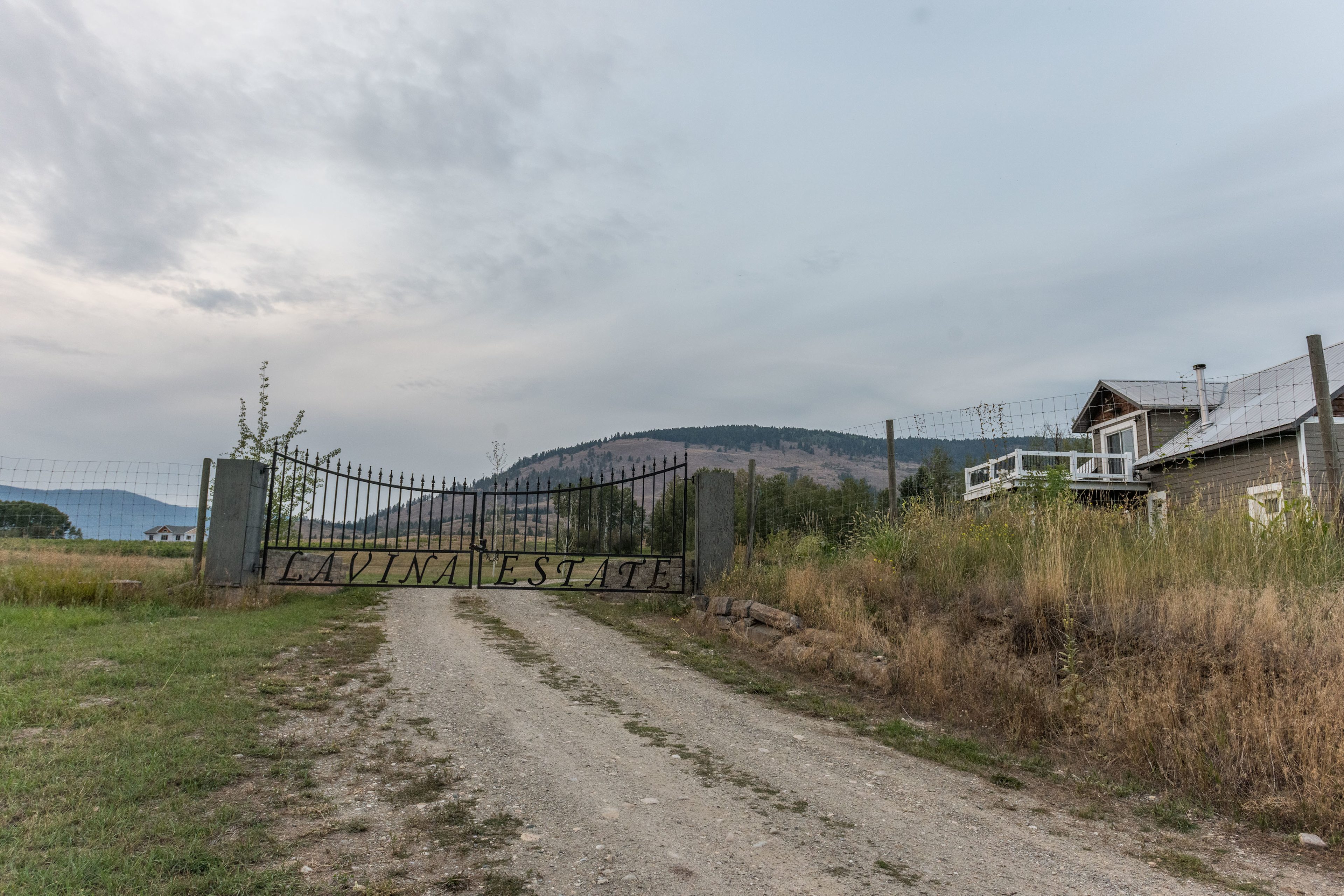 The entrance to the property