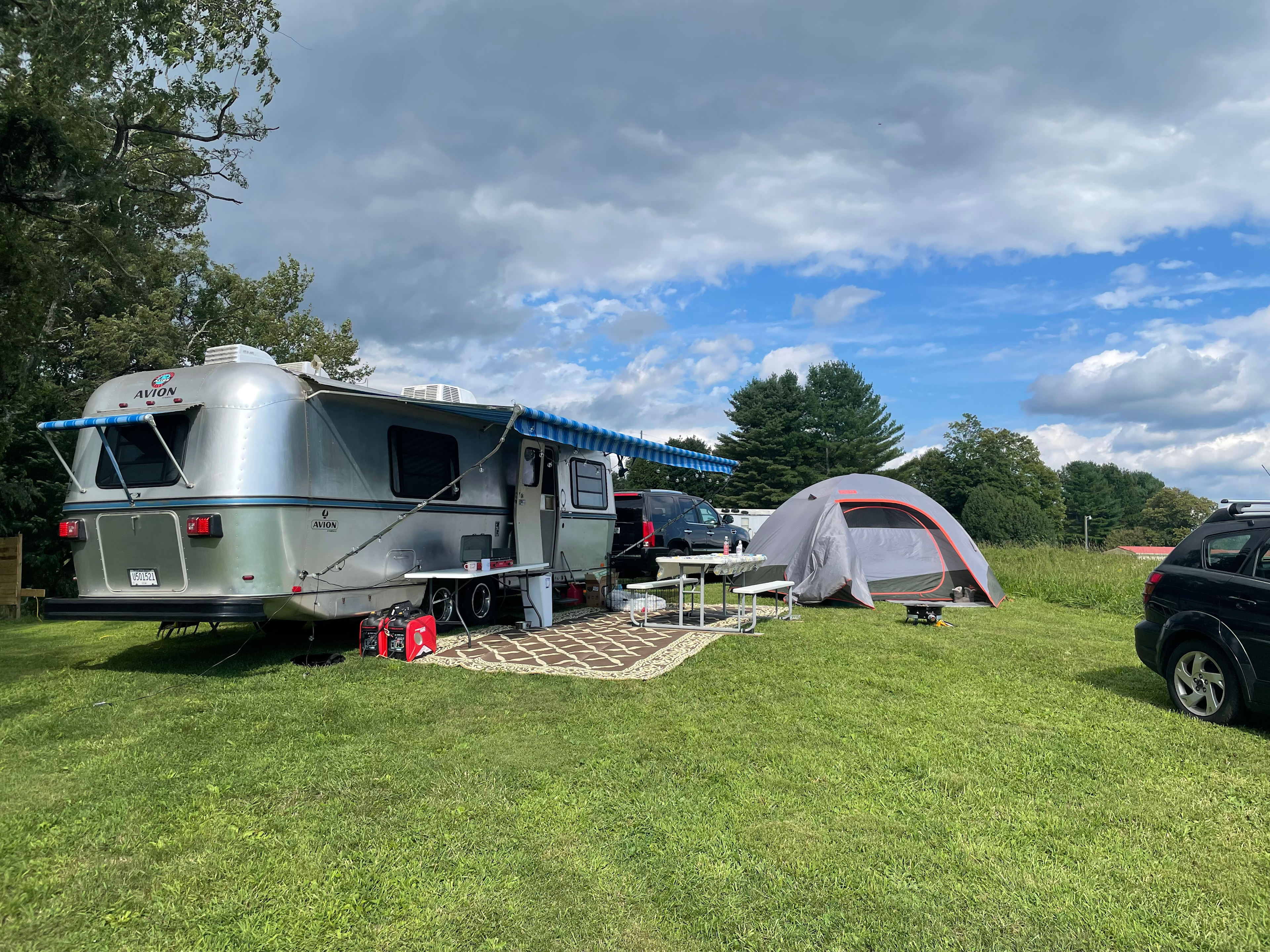 Our campsite at Site 3