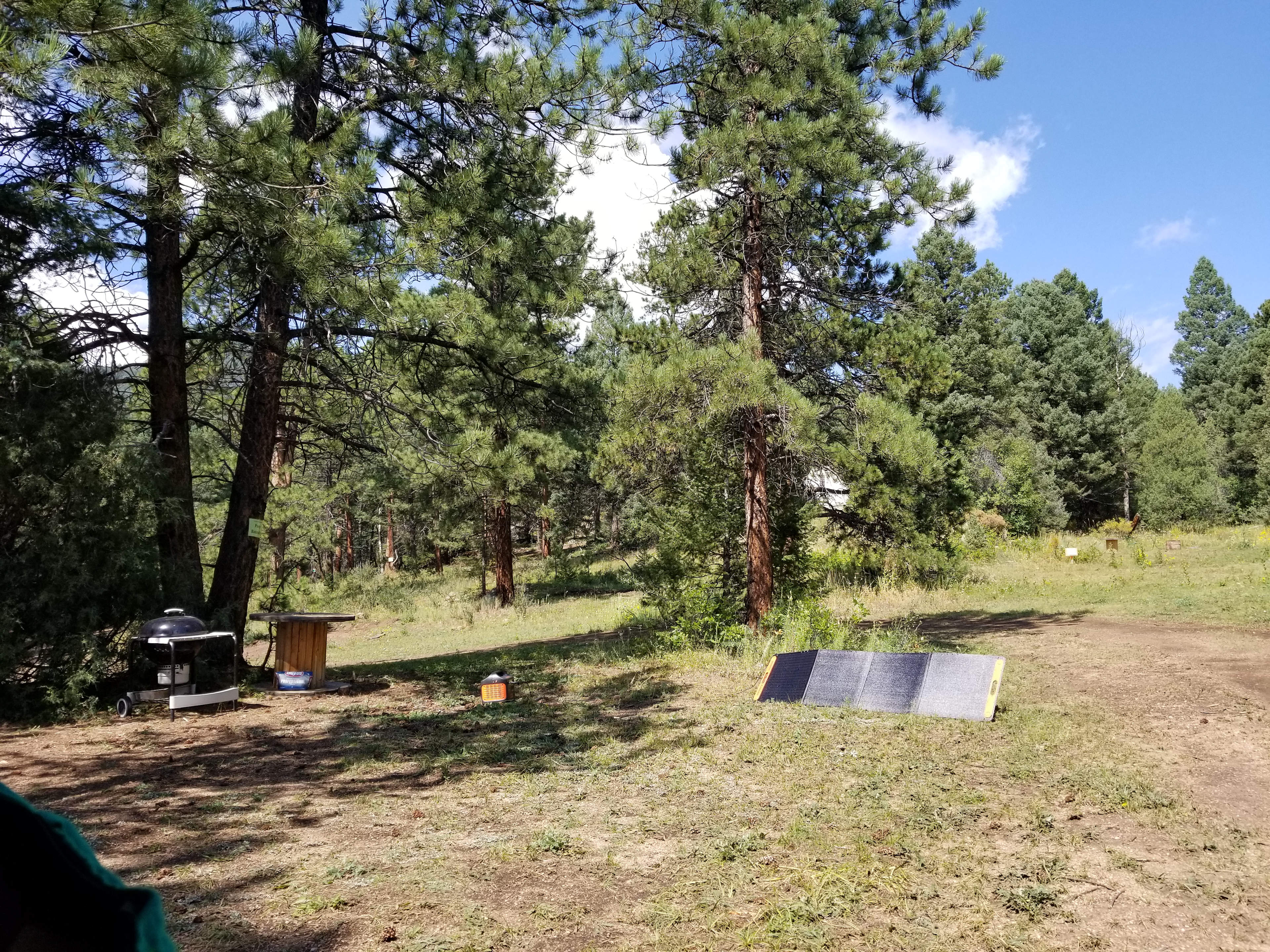 Camp site picnic area