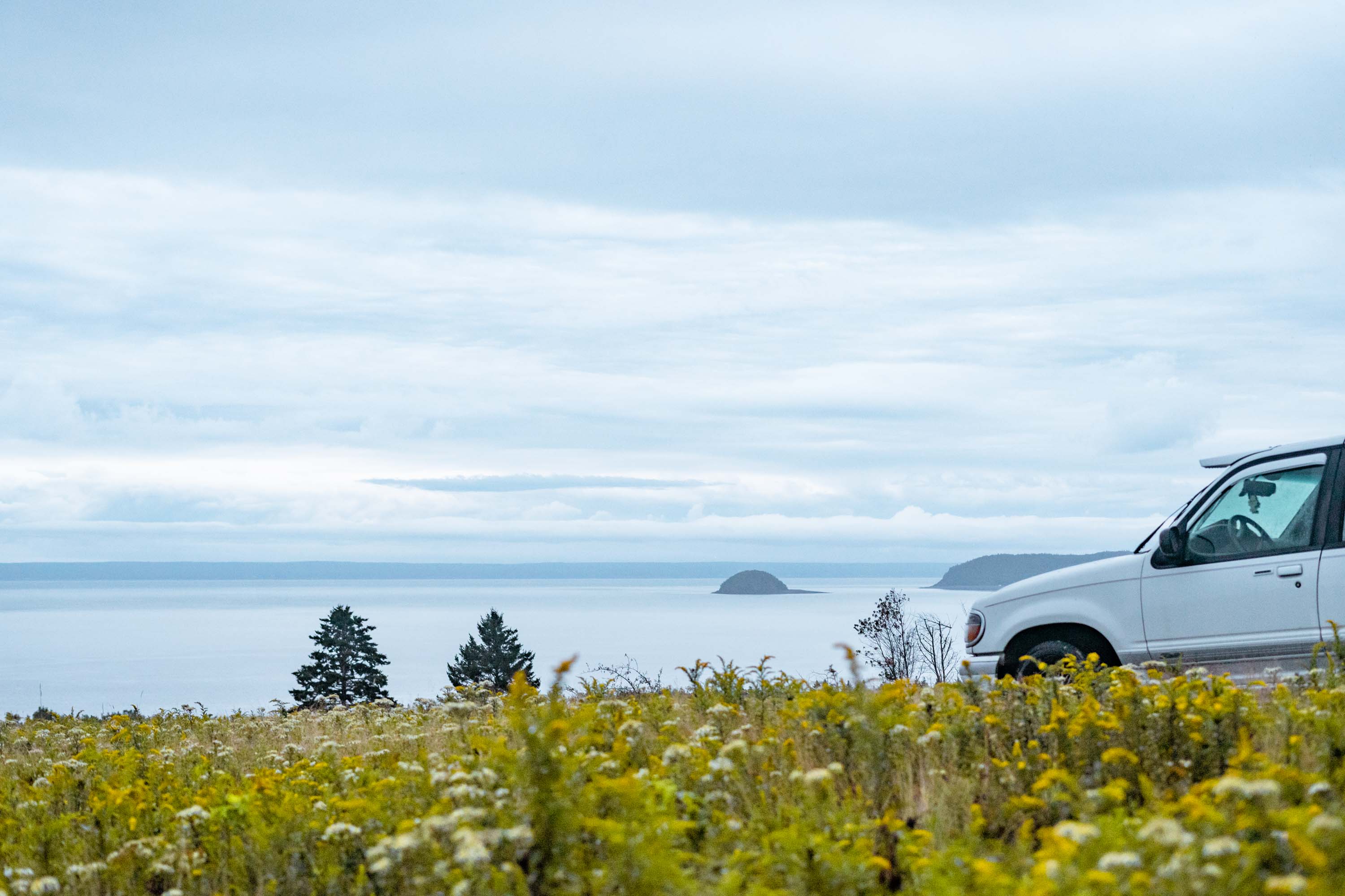 Views of the islands in the distance