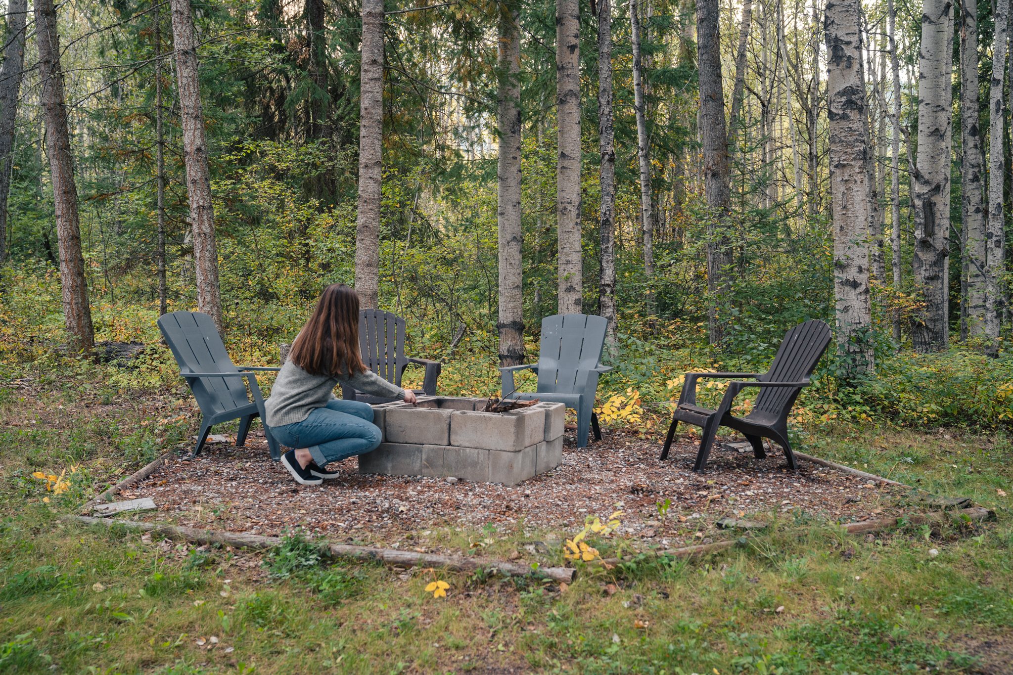 The firepit is a great area to gather with friends
