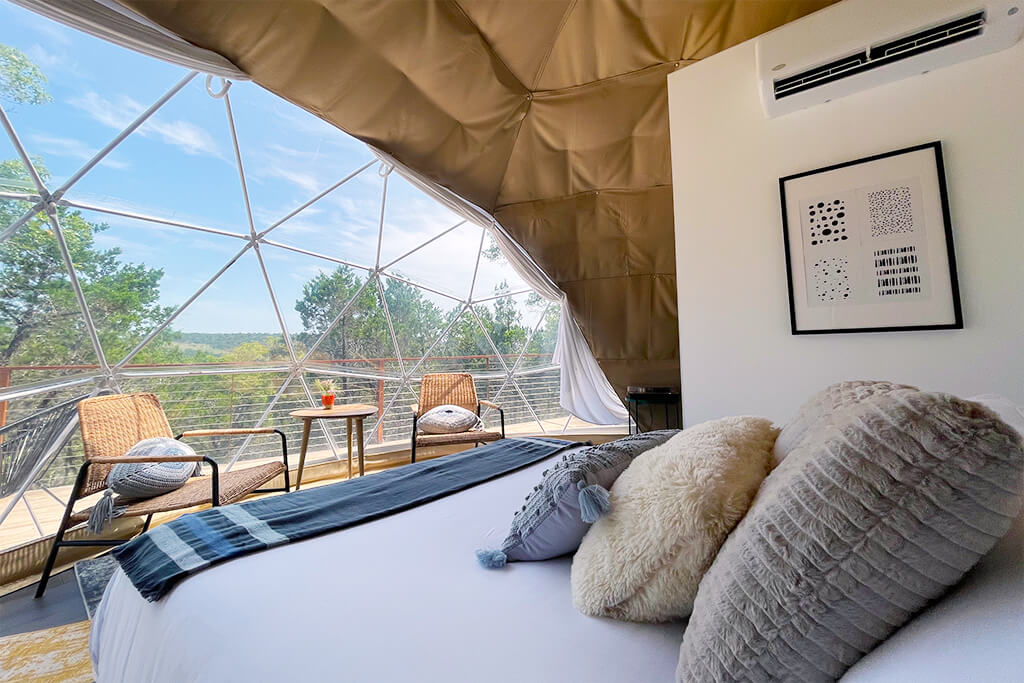 Our dome interiors: comfy-cozy vibes all the way
