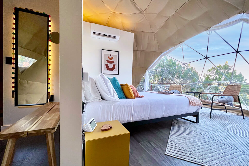 Experience the seamless flow of our domes where every part is meticulously designed to help you relax