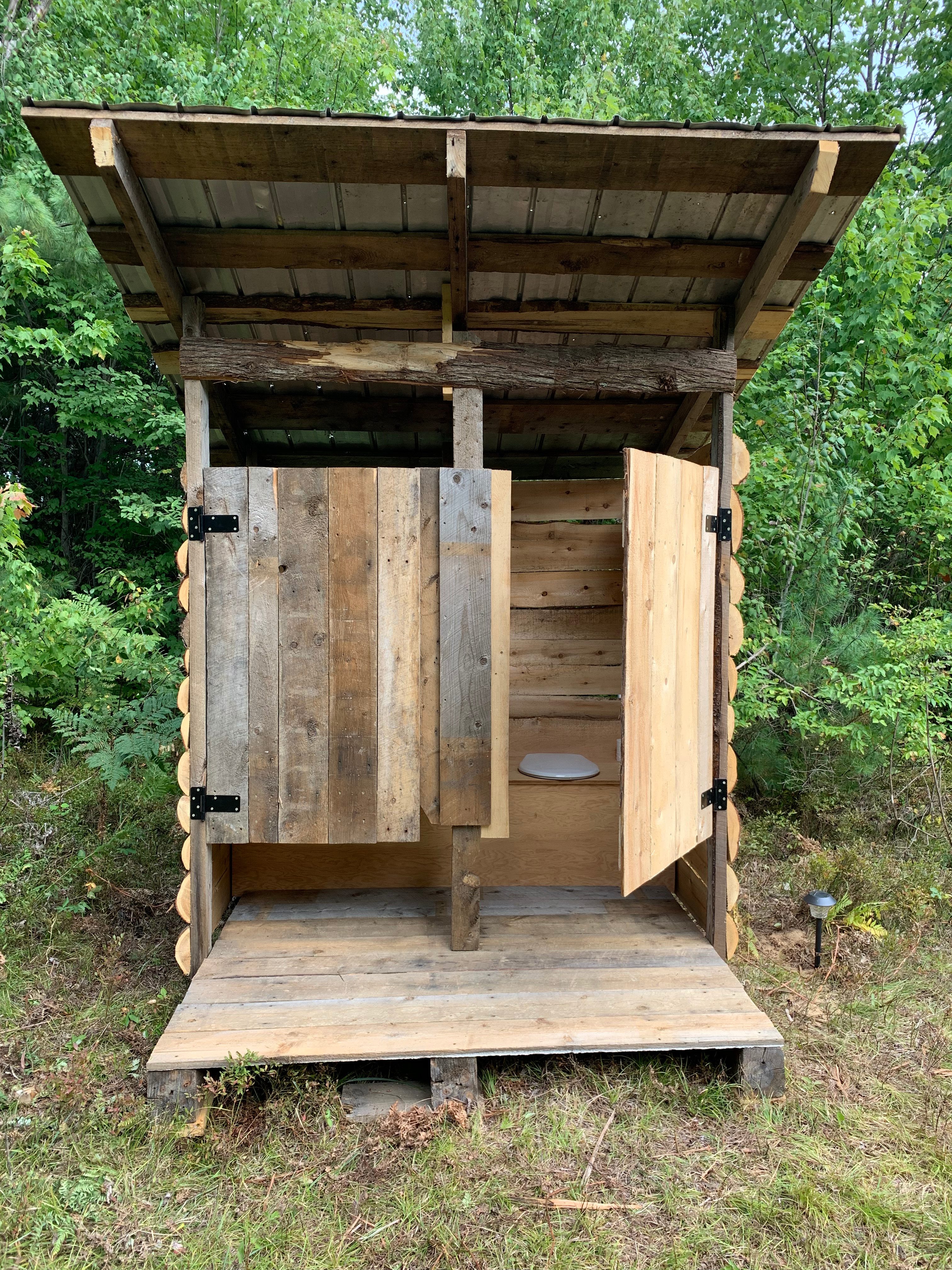 Double outhouse!