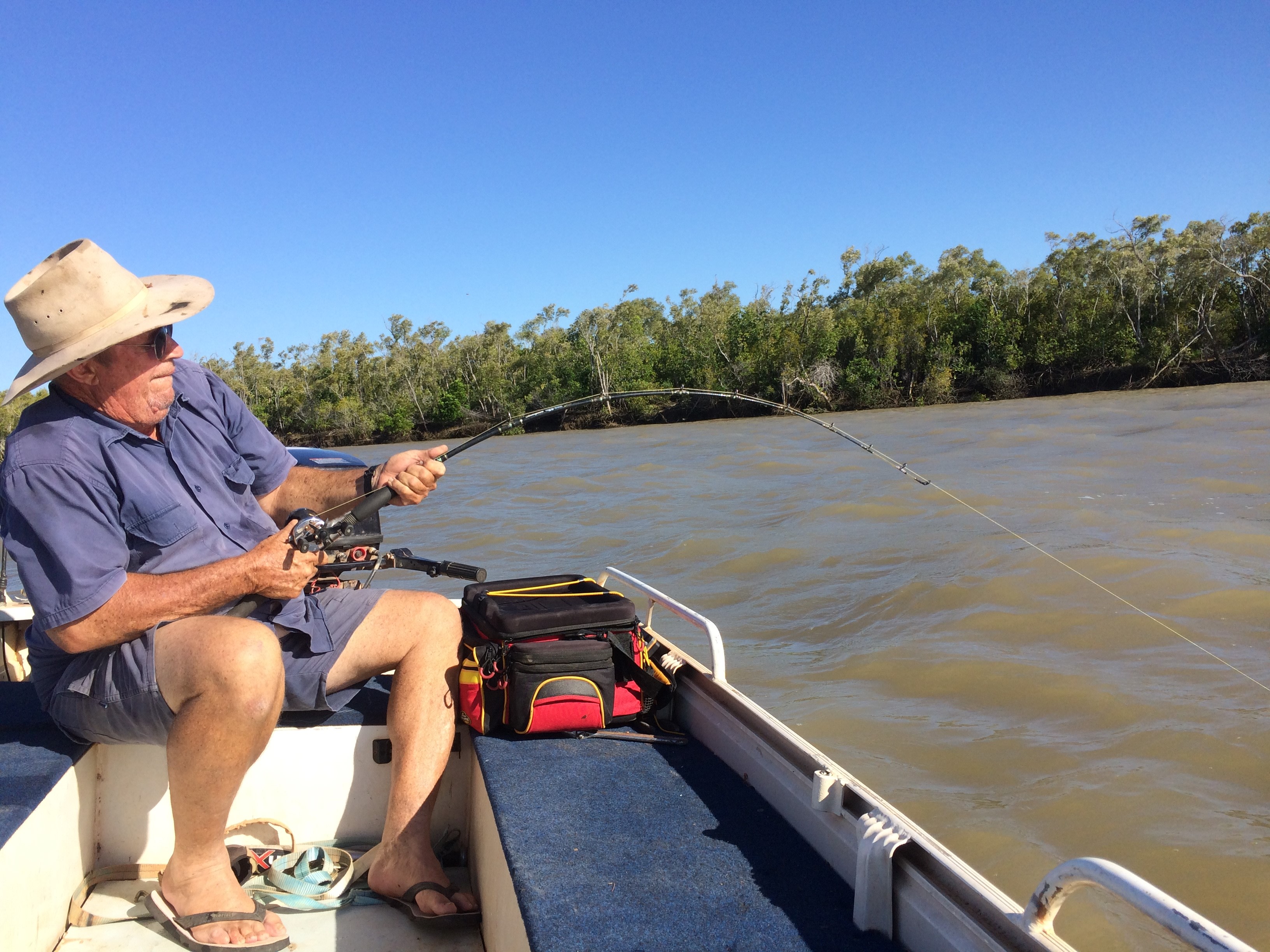 Fishing in the Fitzroy River