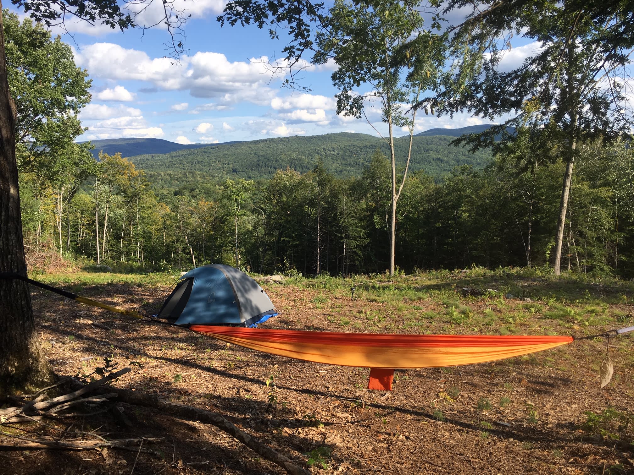 The hammock is available for use out front.  Hammock campers are also welcome to setup at this spot!