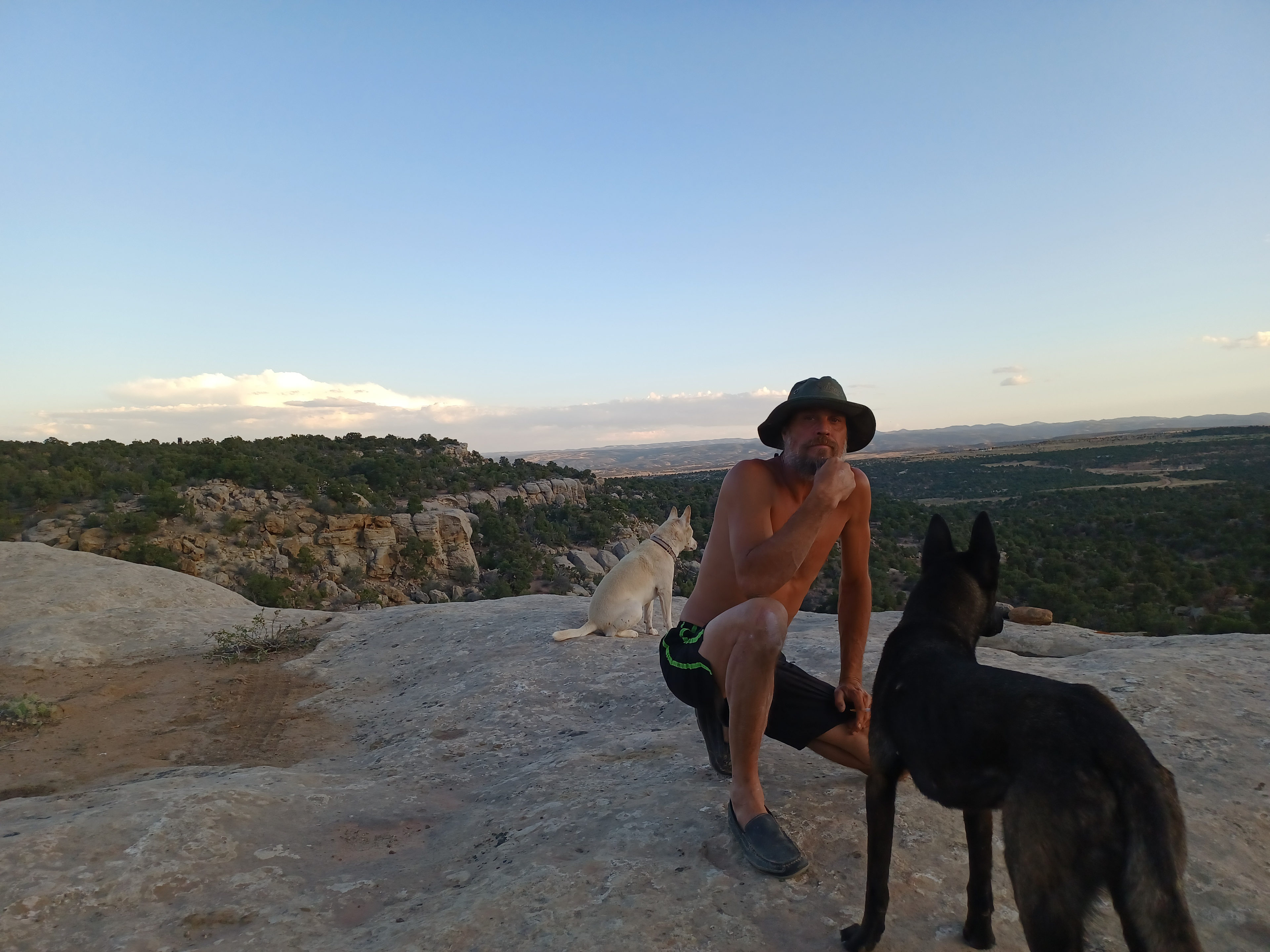 Hanging out on the boulder
