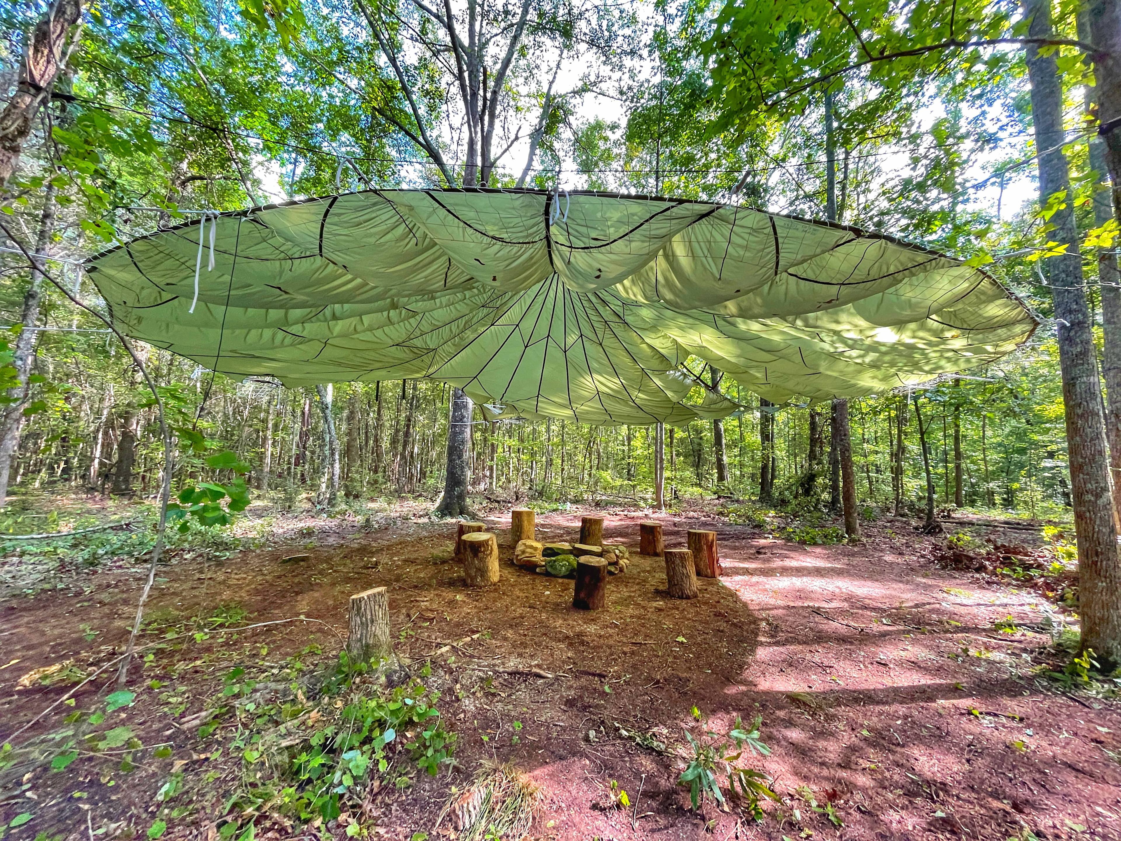 Parachute classroom area