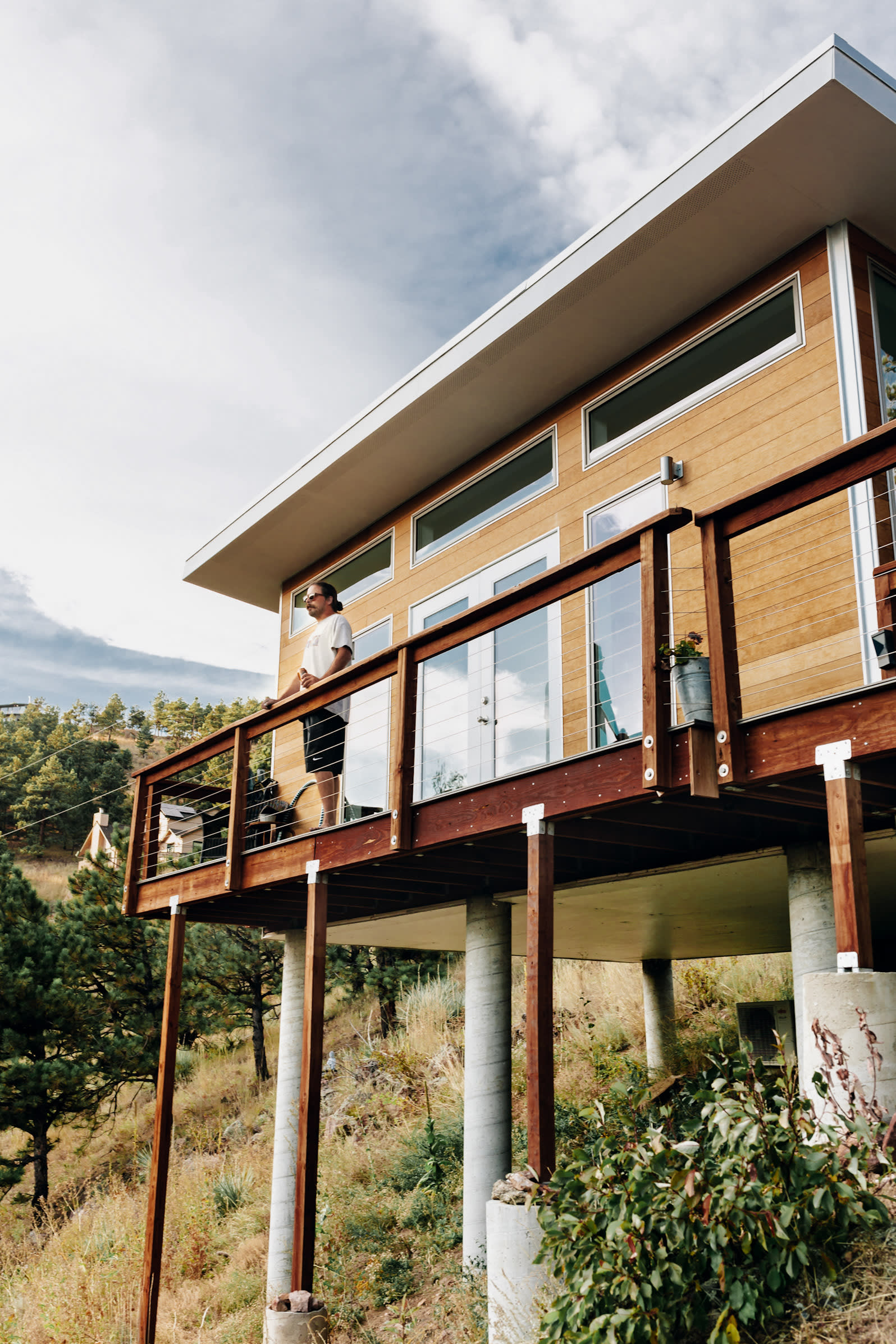 The front of the studio with its magnificent windows that gave you views of the mountains!
