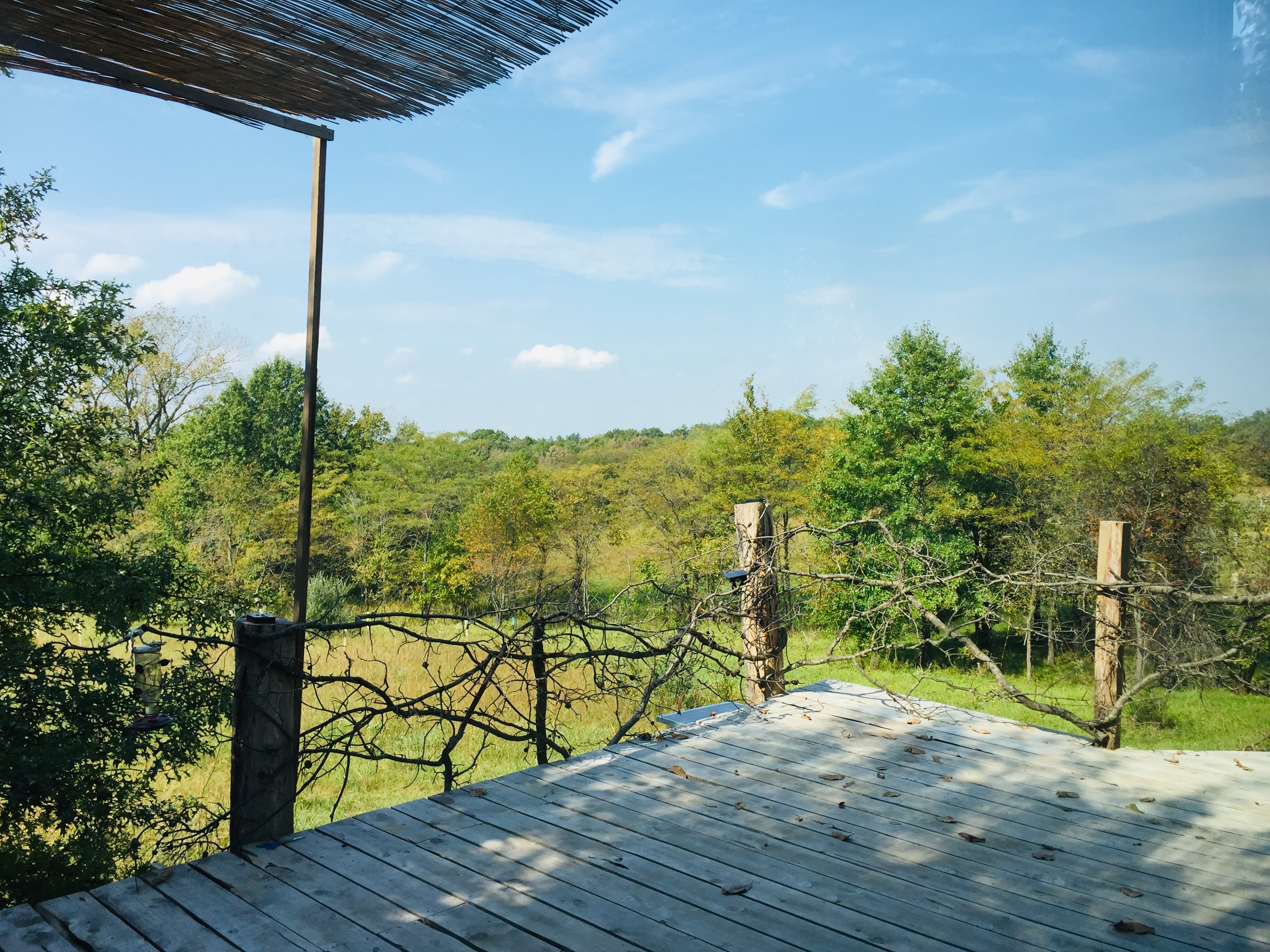 An enormous deck where you can enjoy lunch, watch sunsets and gaze at the stars 