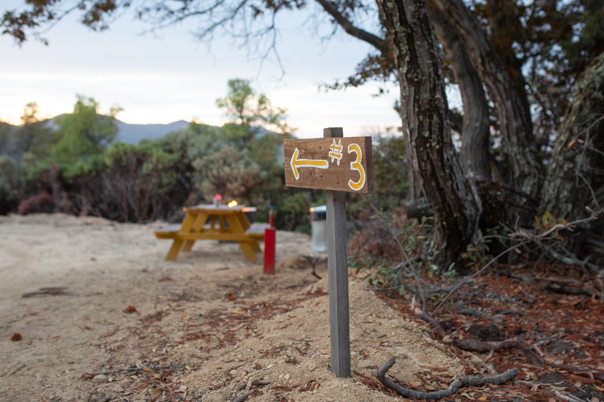 Love the hand created signs and posts to let you know where to go.