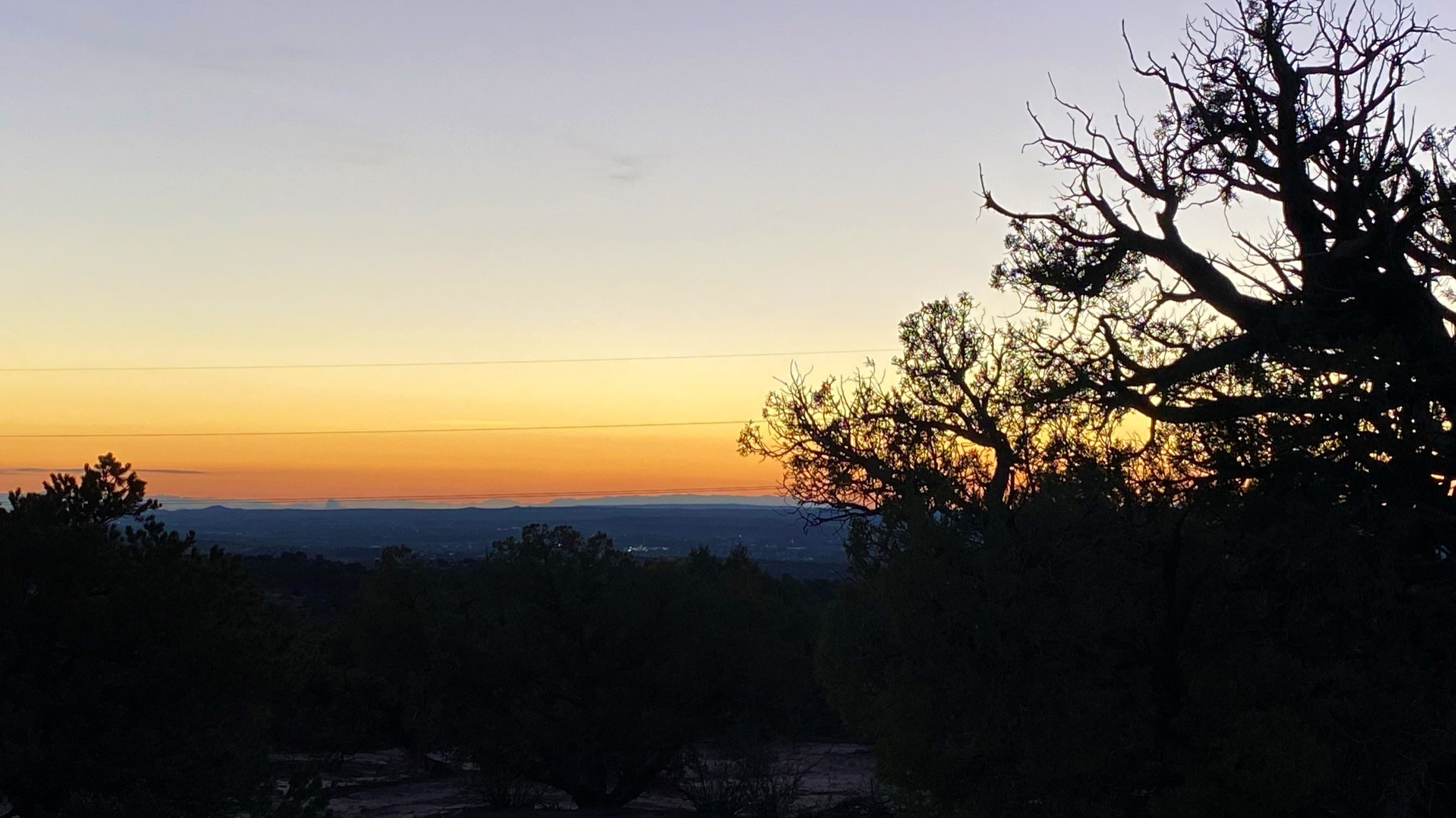 sunset over the ridge- stars were amazing as well! 