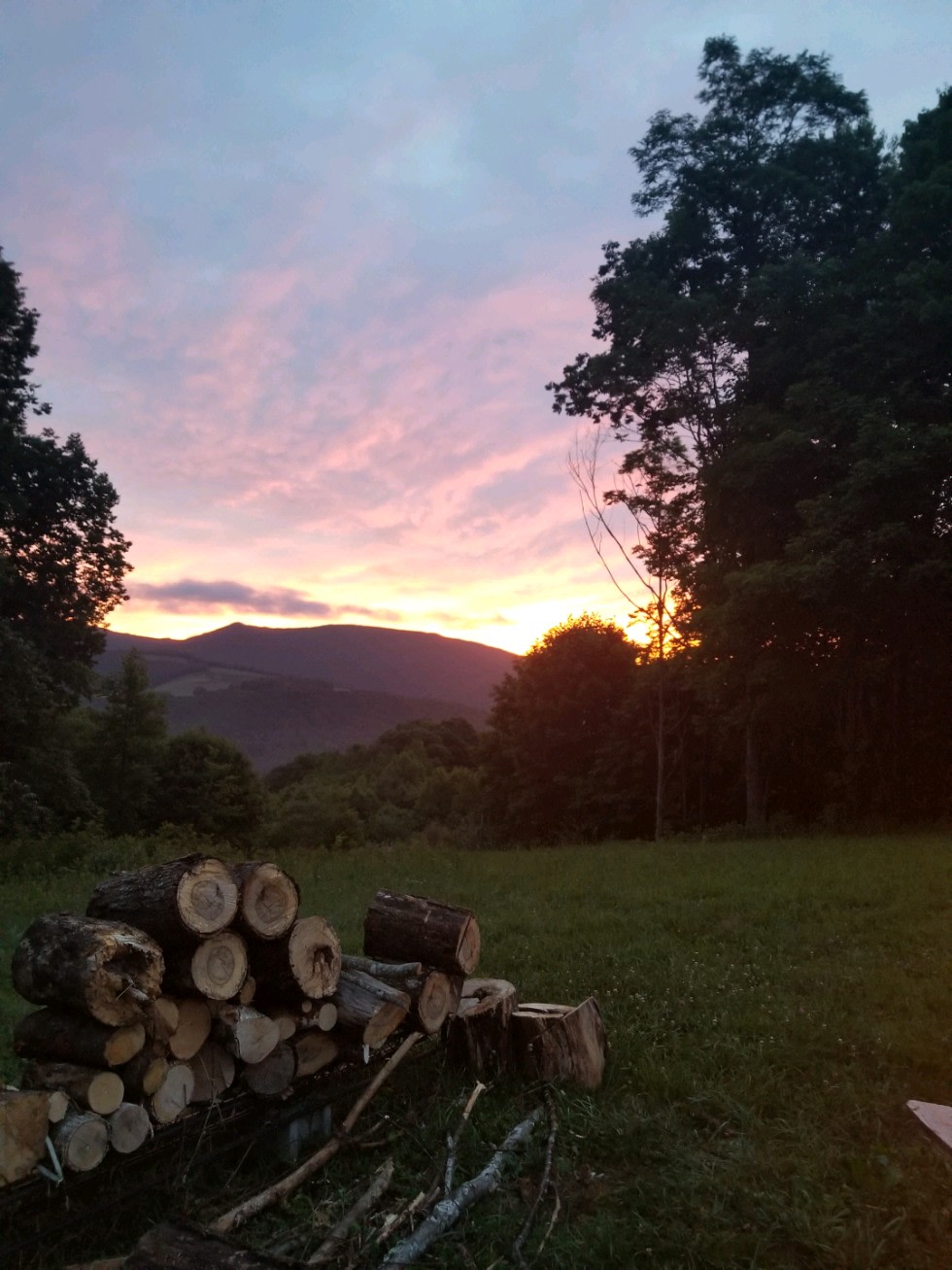 Tent camping with magnificent views