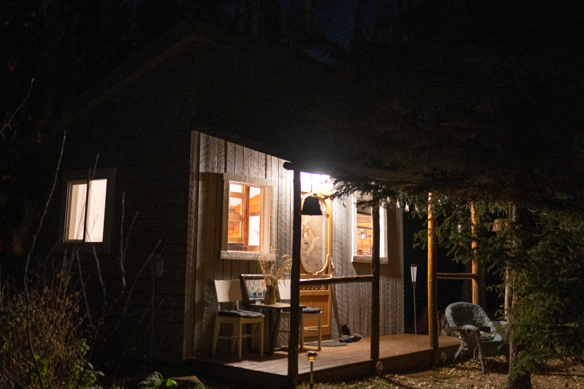 Cozy in the woods