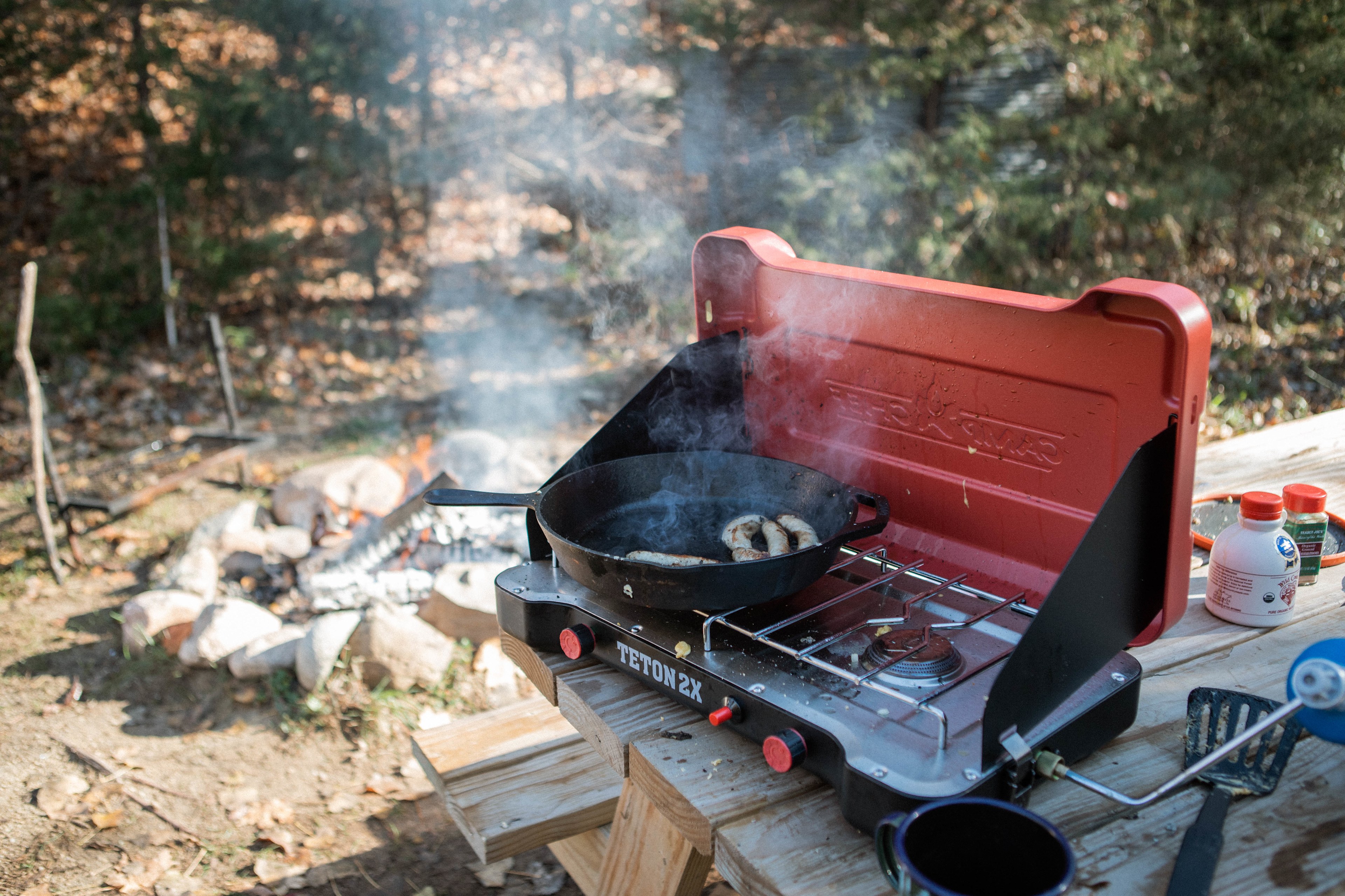 We cooked some Twin Folk Farms pork links! So tasty!