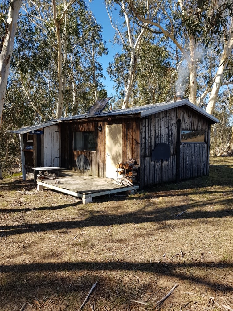 Camping without erecting a tent.