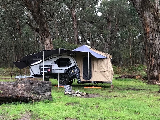 Very first Camper on our new Caravan and camper site 1 and 2